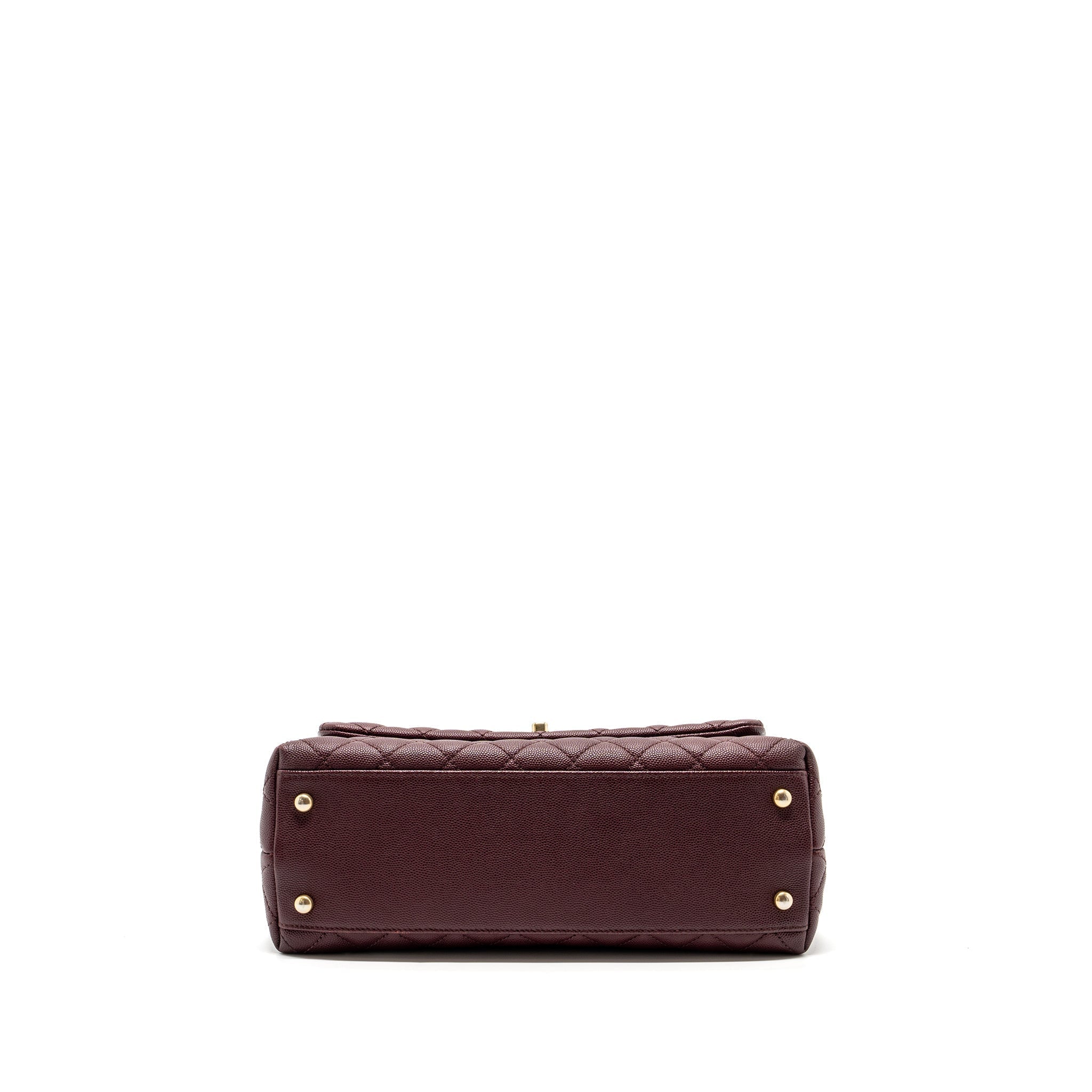 chanel-medium-coco-handle-with-lizard-handle-caviar-burgundy-ghw