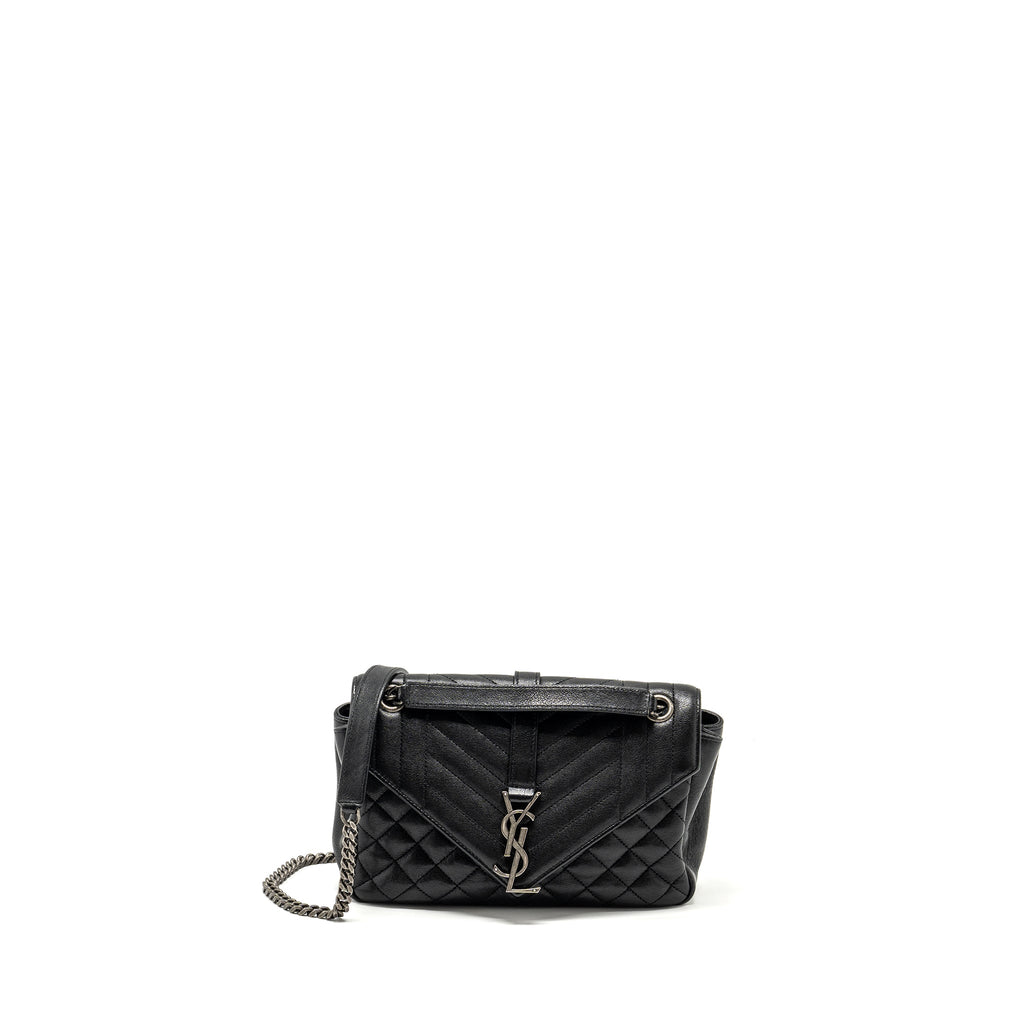 saint-laurent-college-flap-bag-lambskin-black-ruthenium-shw