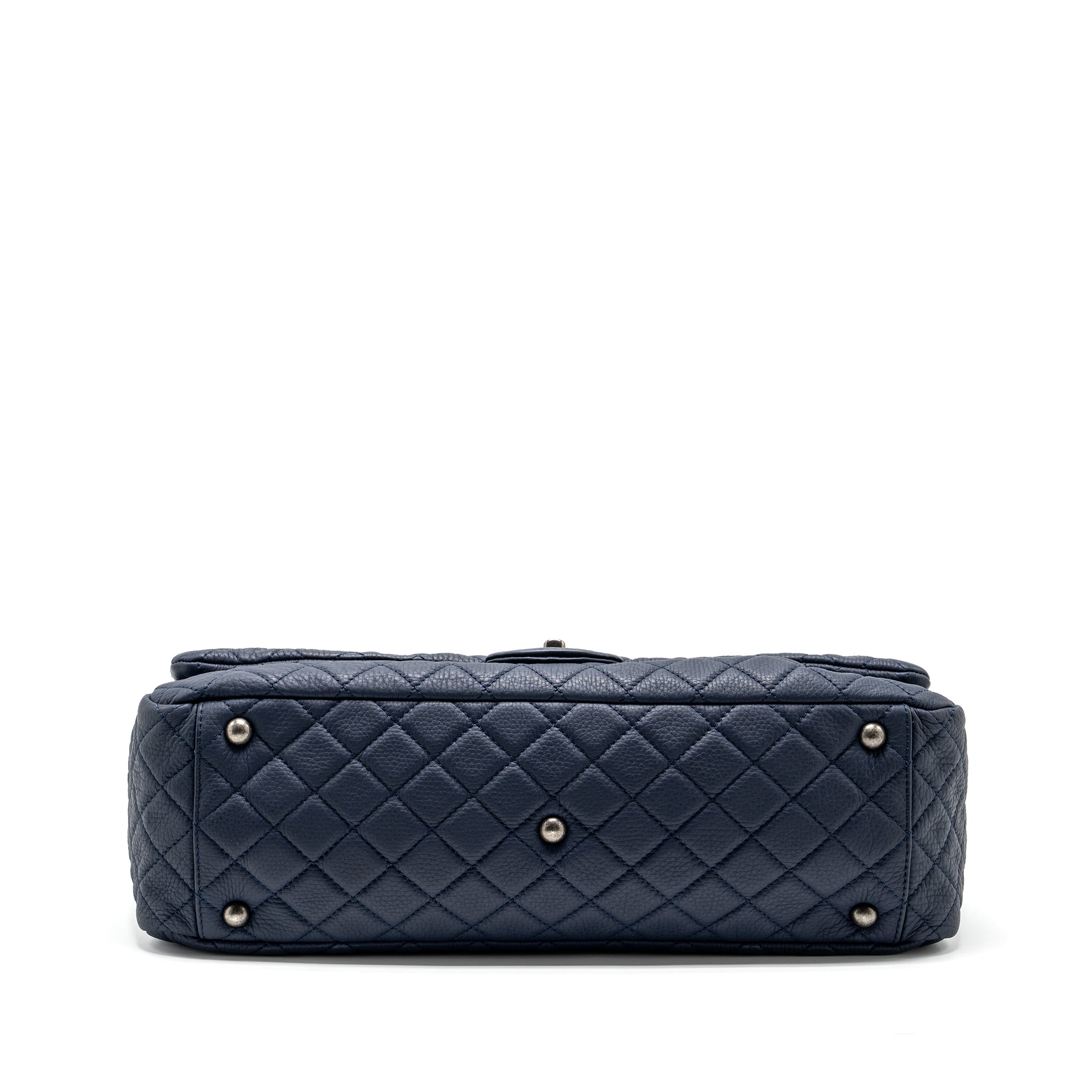 chanel-xxl-airline-classic-flap-bag-grained-calfskin-dark-blue-ruthenium-hardware