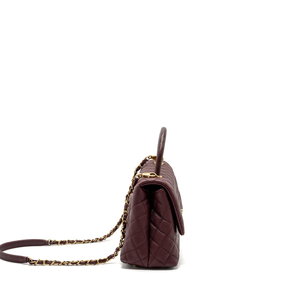 chanel-medium-coco-handle-with-lizard-handle-caviar-burgundy-ghw