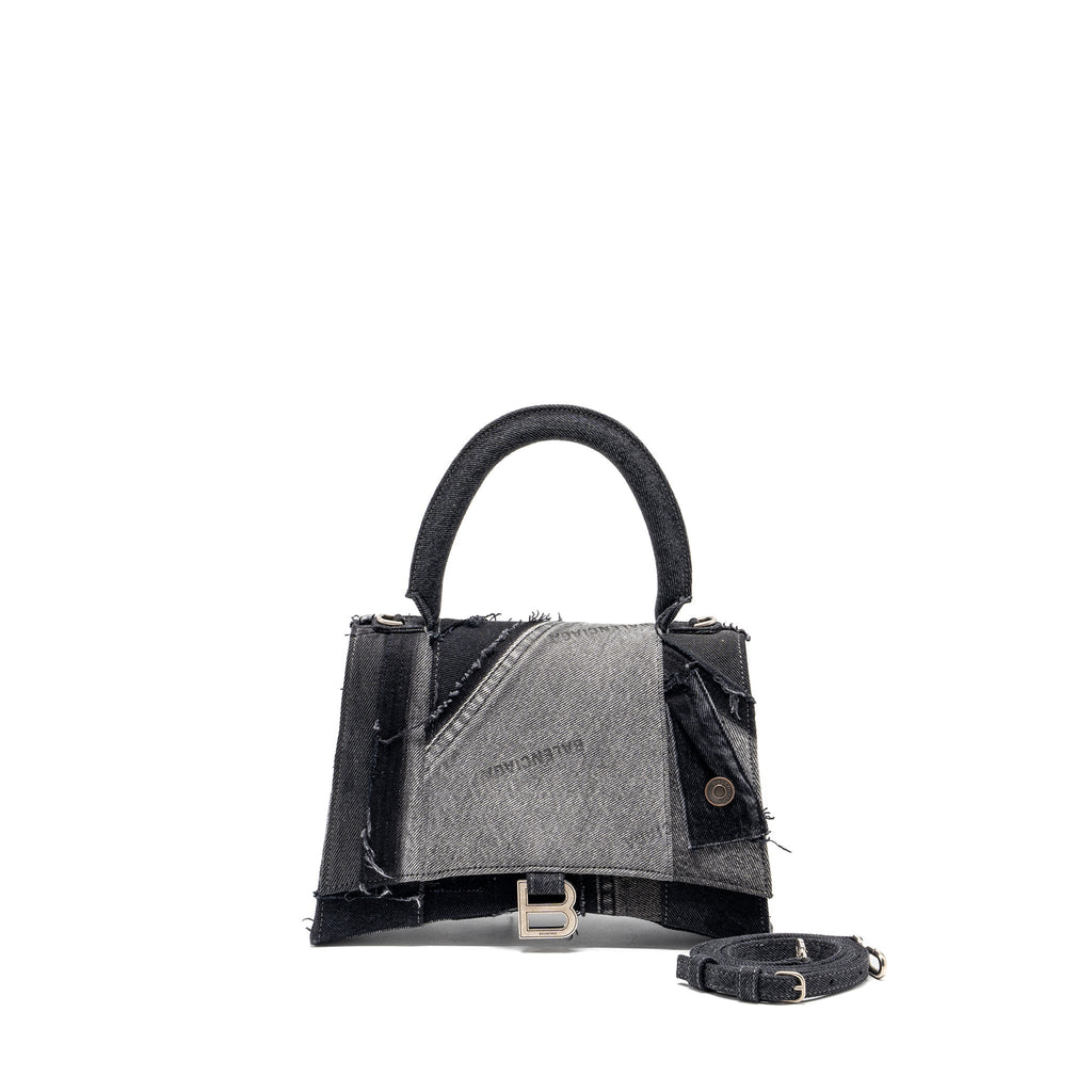 balenciaga-medium-hourglass-bag-limited-edition-denim-black-multicolour-shw