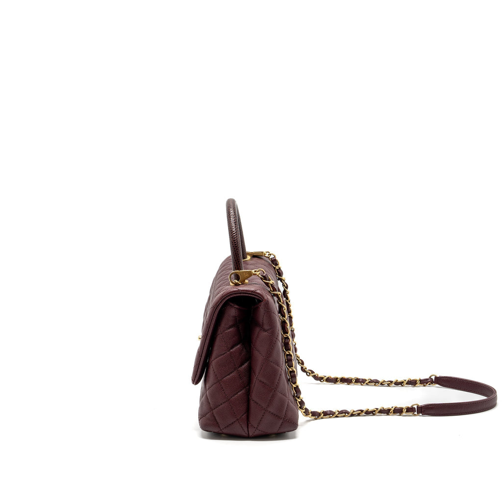 chanel-medium-coco-handle-with-lizard-handle-caviar-burgundy-ghw