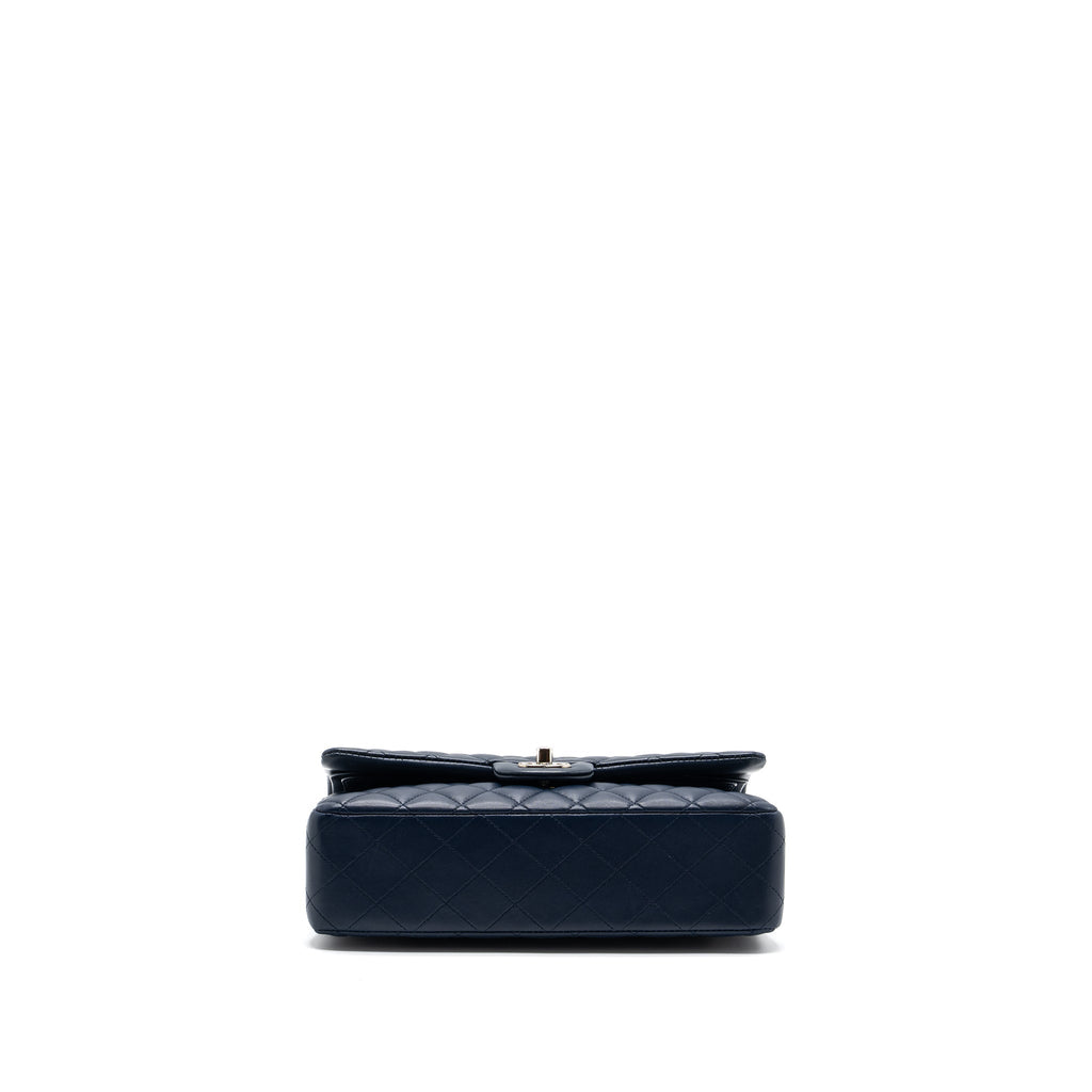 copy-of-chanel-medium-classic-double-flap-bag-lambskin-dark-blue-shw