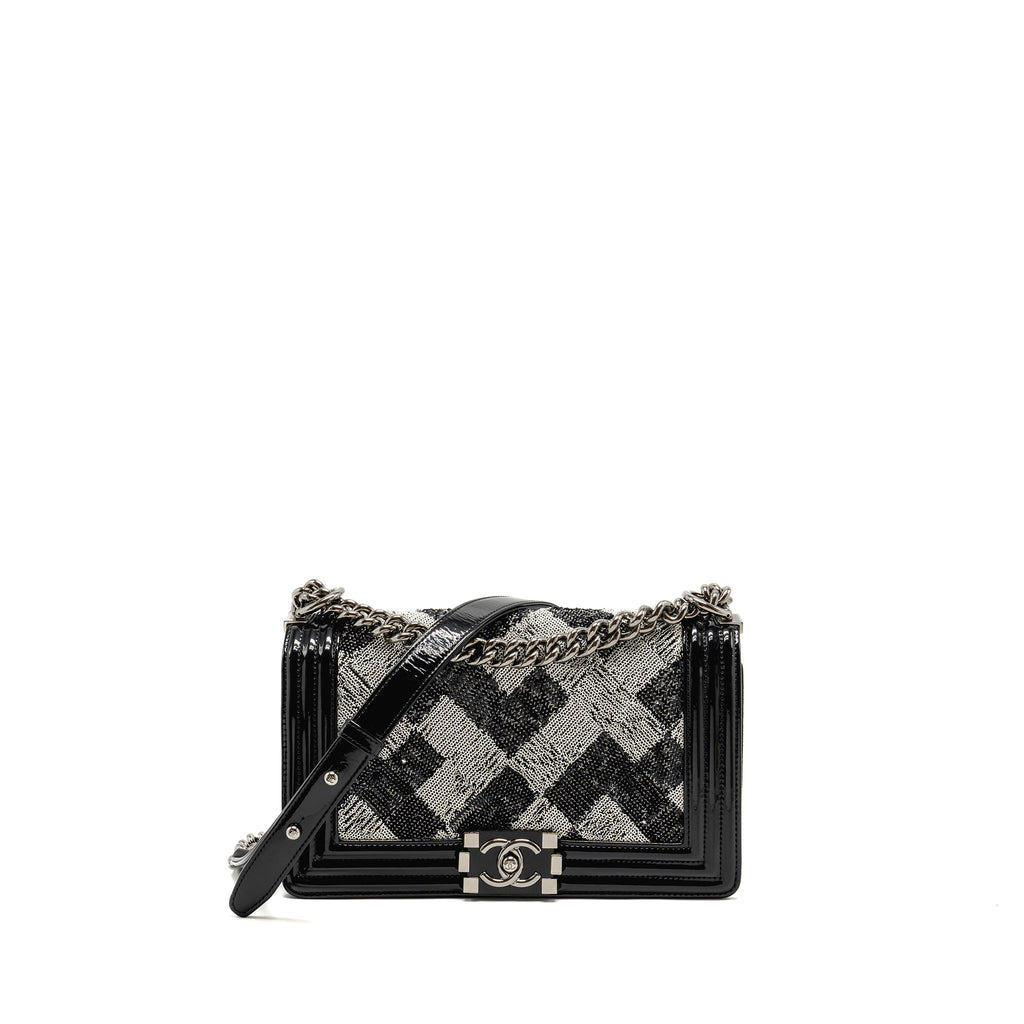 chanel-medium-boy-bag-sequin-patent-black-white-shw-copy
