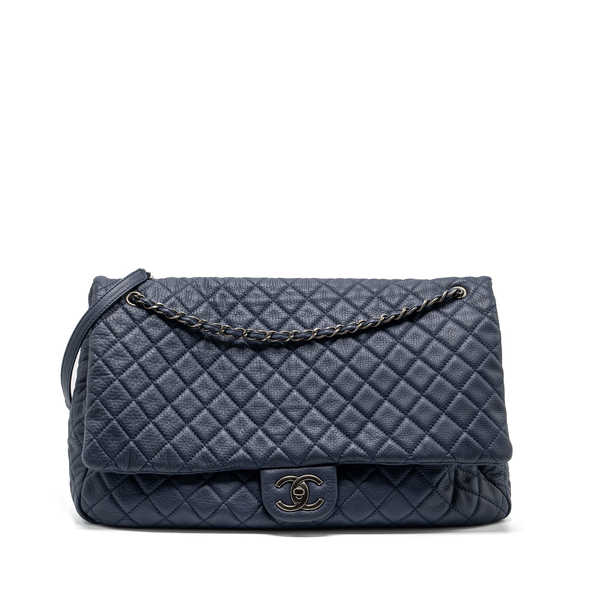 chanel-xxl-airline-classic-flap-bag-grained-calfskin-dark-blue-ruthenium-hardware