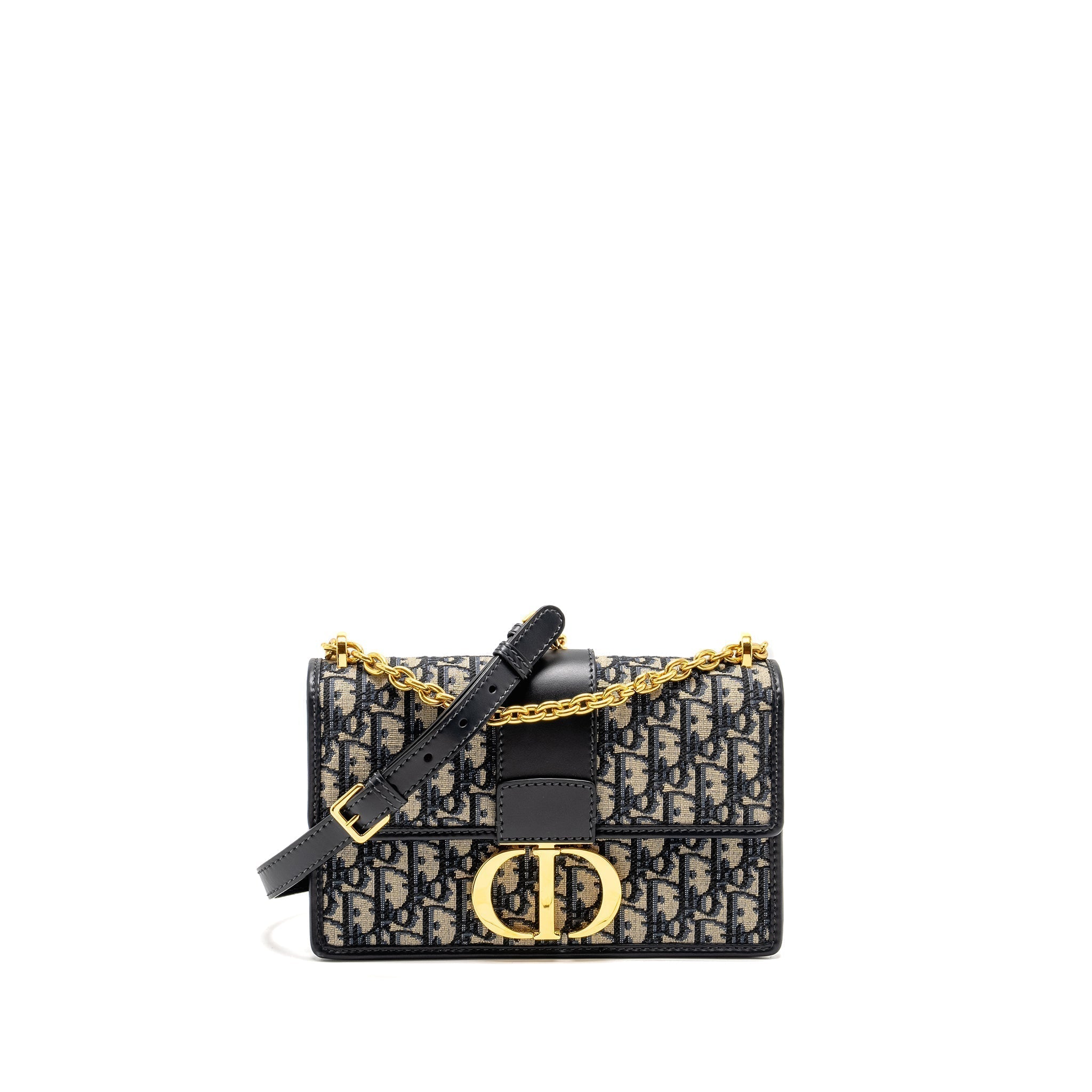 dior-30-montaigne-east-west-bag-with-chain-oblique-jacquard-blue-ghw-1