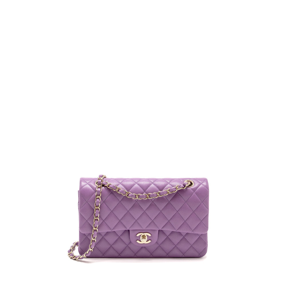 chanel-medium-classic-double-flap-bag-caviar-purple-lghw-microchip