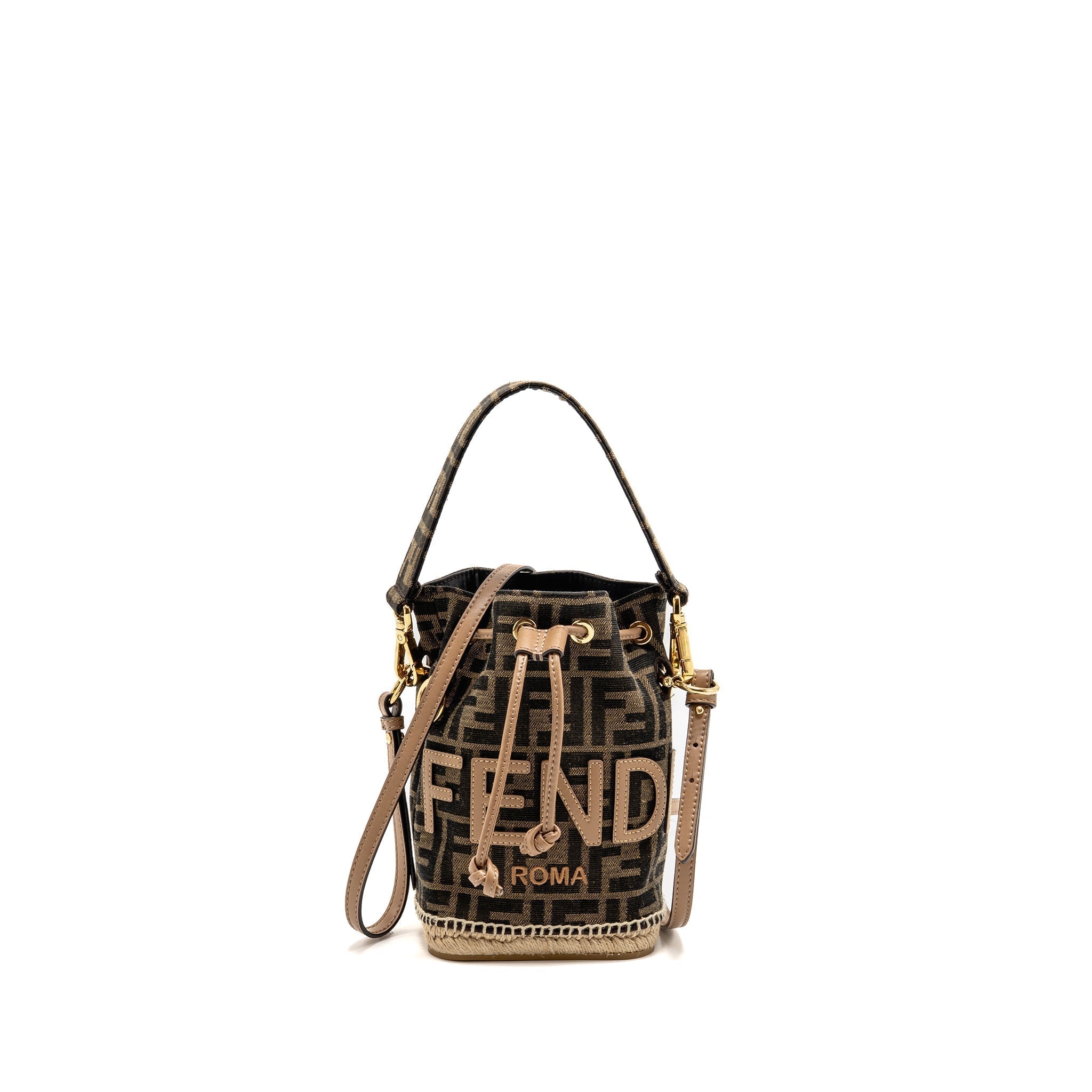 fendi-mini-mon-tresor-bucket-bag-ff-jacquard-raffia-fabric-calfskin-brown-ghw