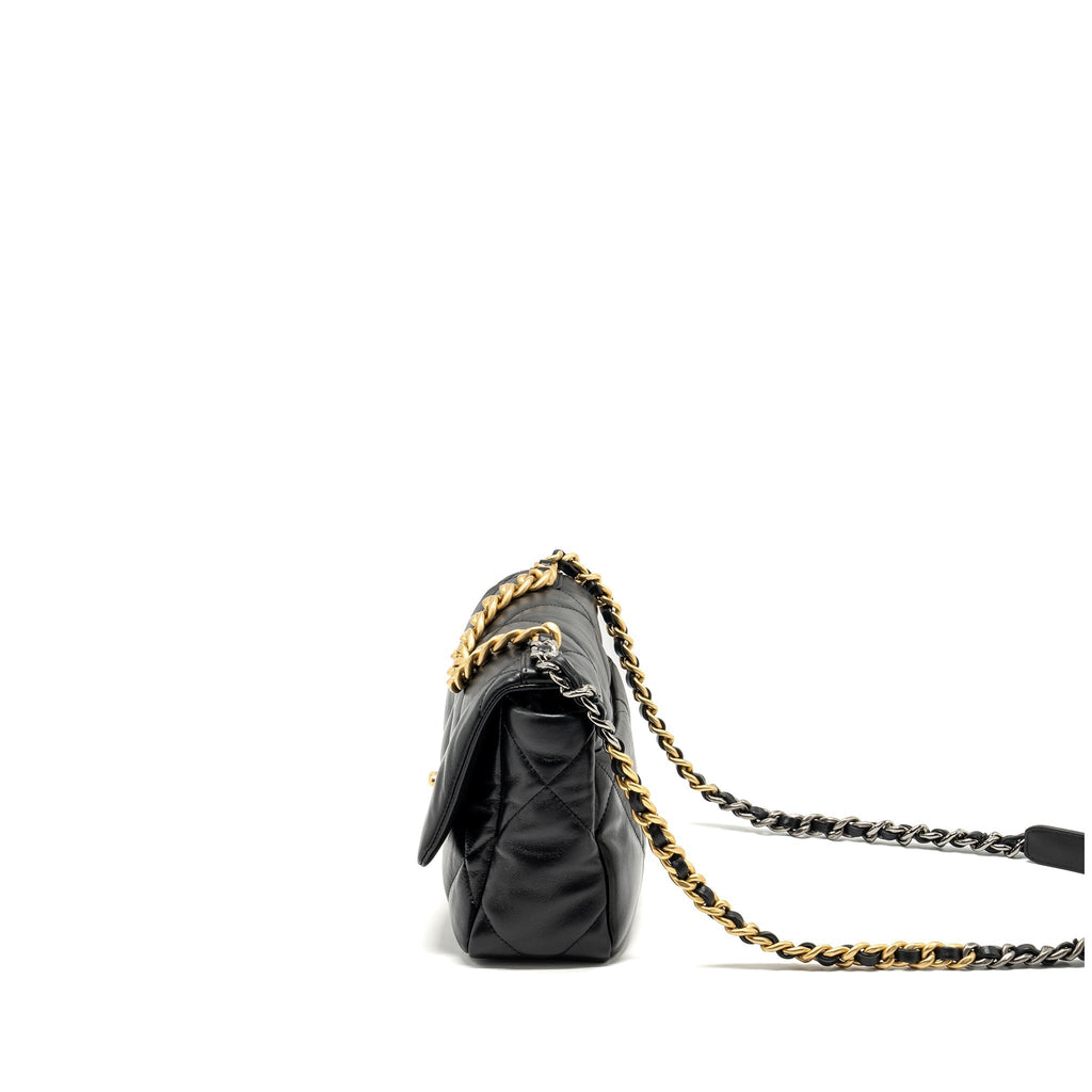 chanel-small-19-bag-lambskin-black-multicolor-hardware