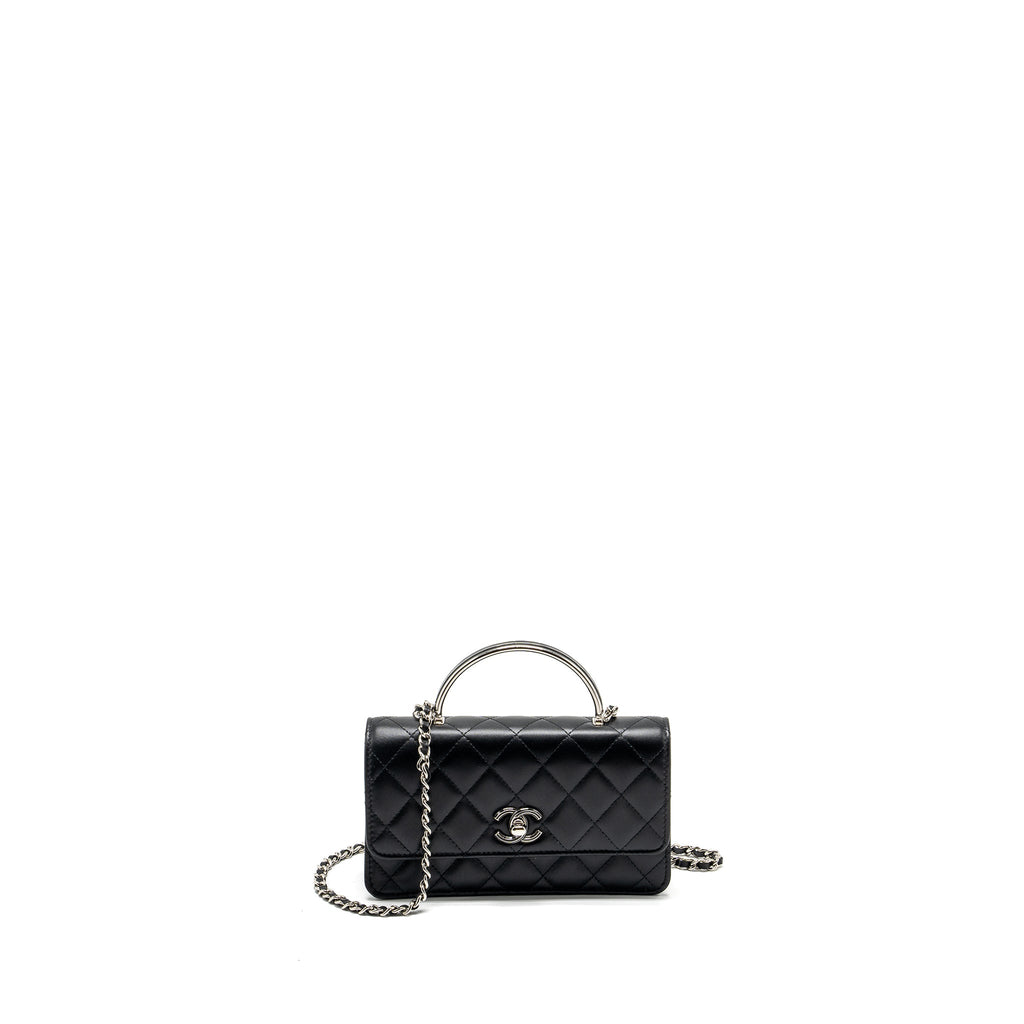 chanel-top-handle-mini-wallet-on-chain-flap-bag-lambskin-black-shwmicrochip