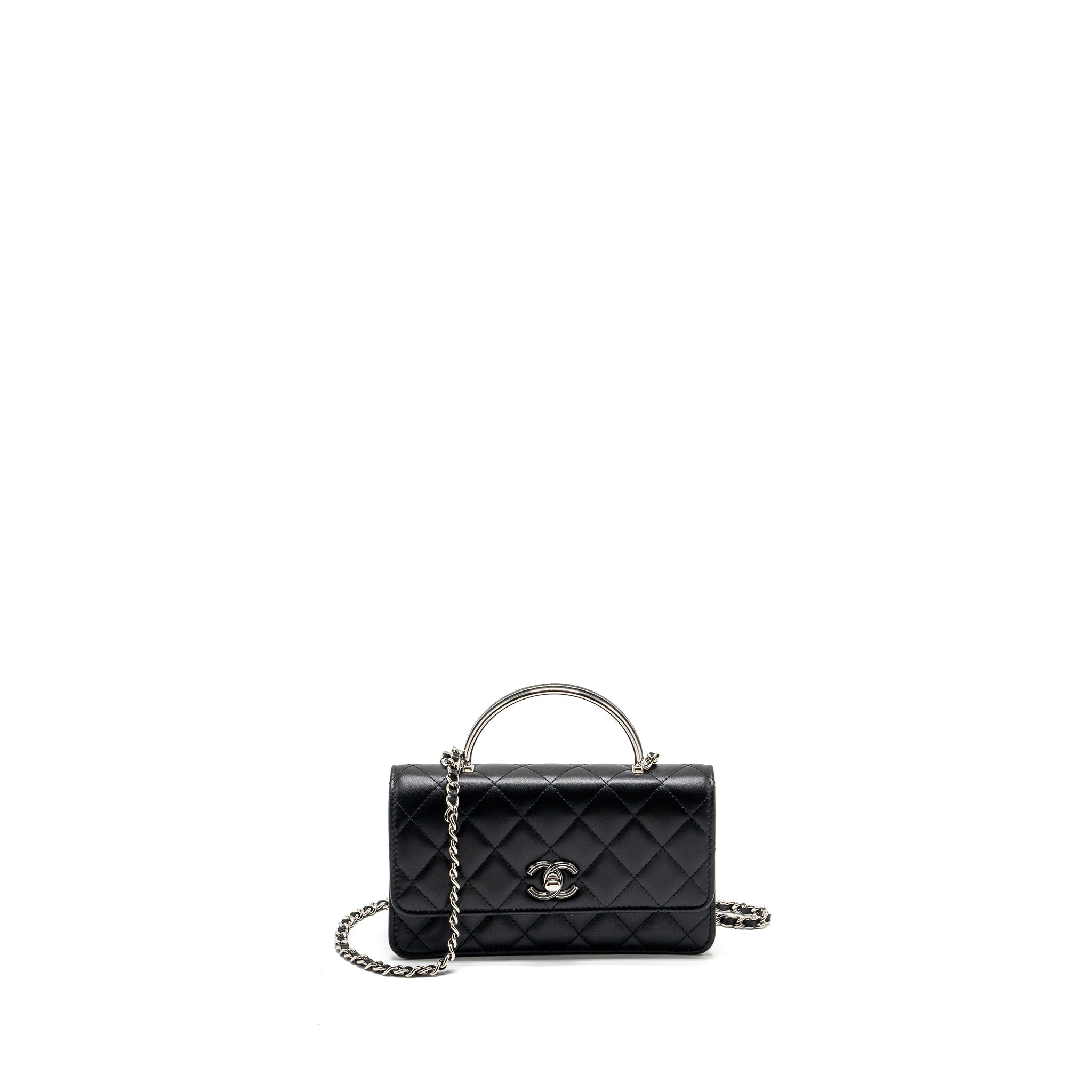 chanel-top-handle-mini-wallet-on-chain-flap-bag-lambskin-black-shwmicrochip