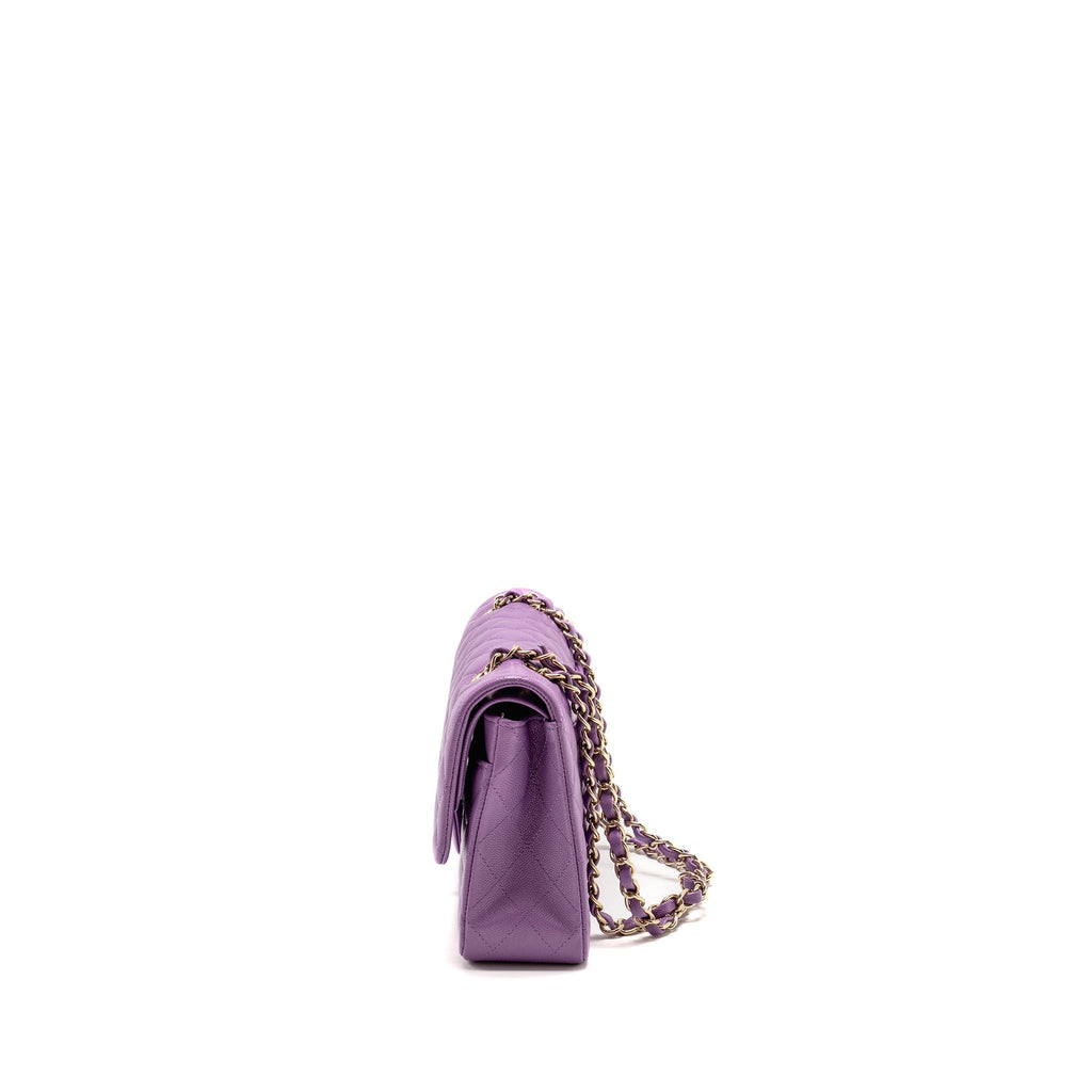 chanel-medium-classic-double-flap-bag-caviar-purple-lghw-microchip