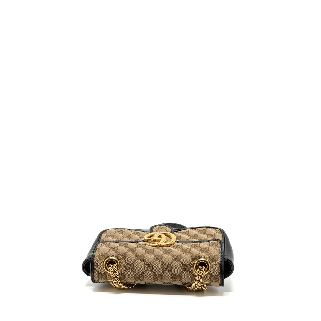 gucci-mini-gg-marmont-bag-gg-canvas-leather-beige-black-ghw