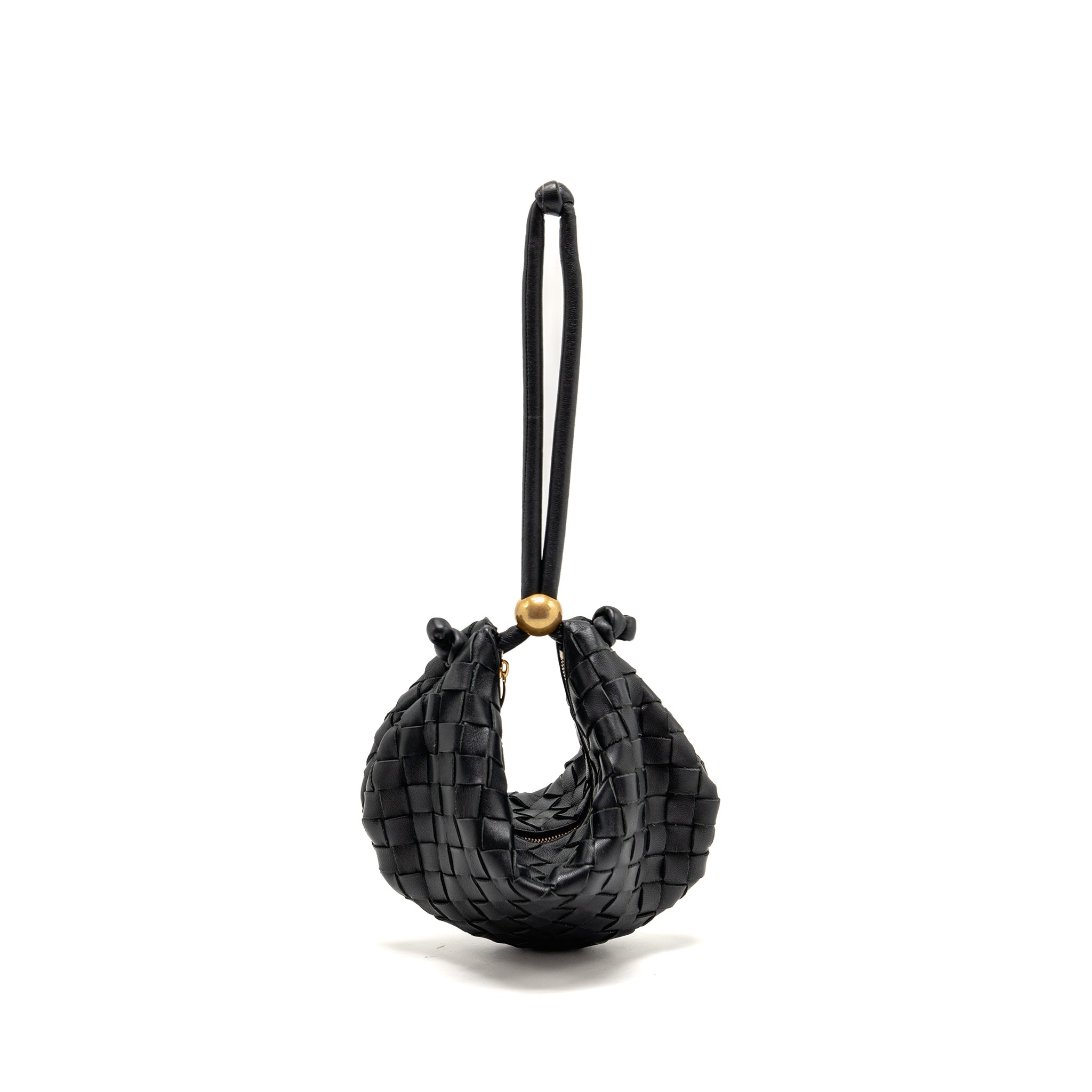 bottega-veneta-mini-turn-pouch-lambskin-black-ghw