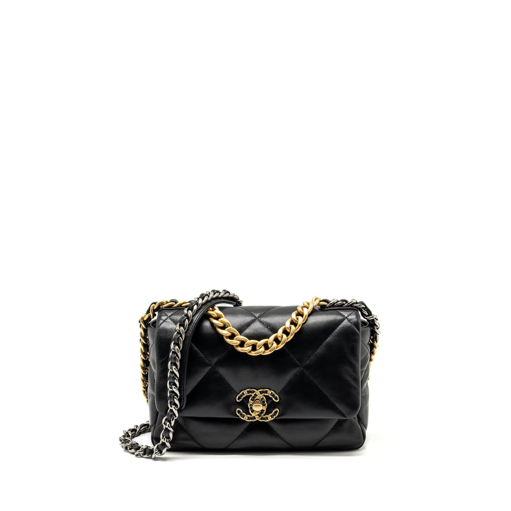 chanel-small-19-bag-lambskin-black-multicolor-hardware