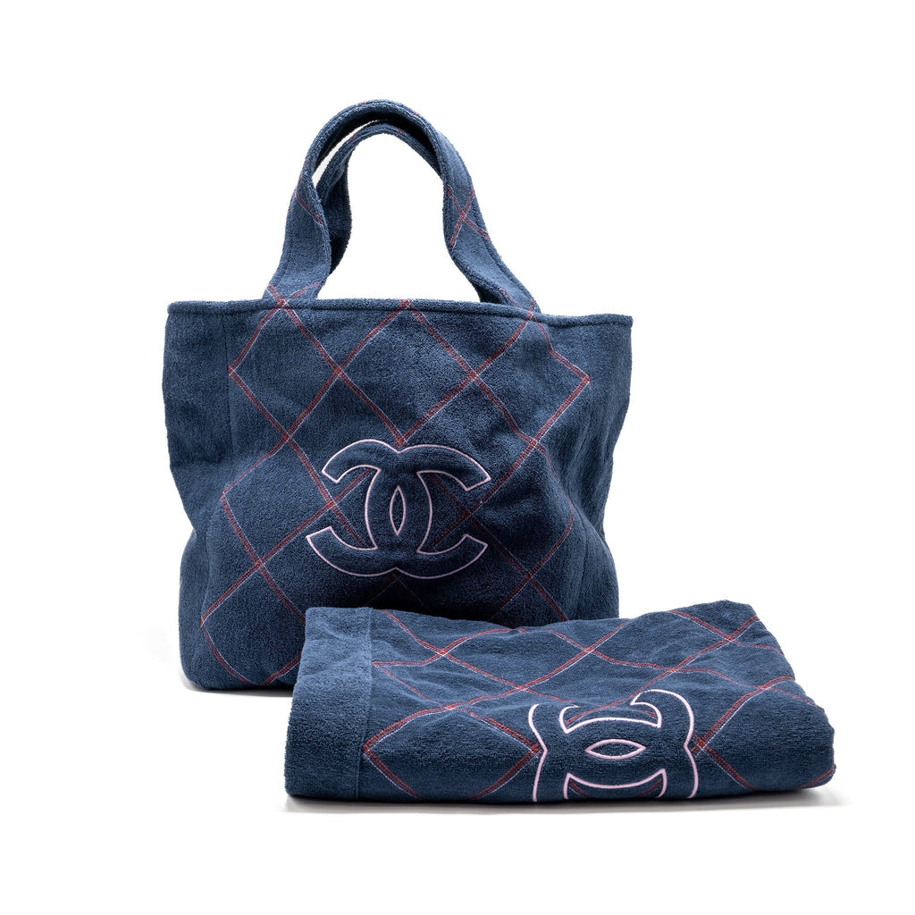 chanel-coco-beach-tote-bag-with-towel-pouch-set-terry-cloth-navy-shw-copy