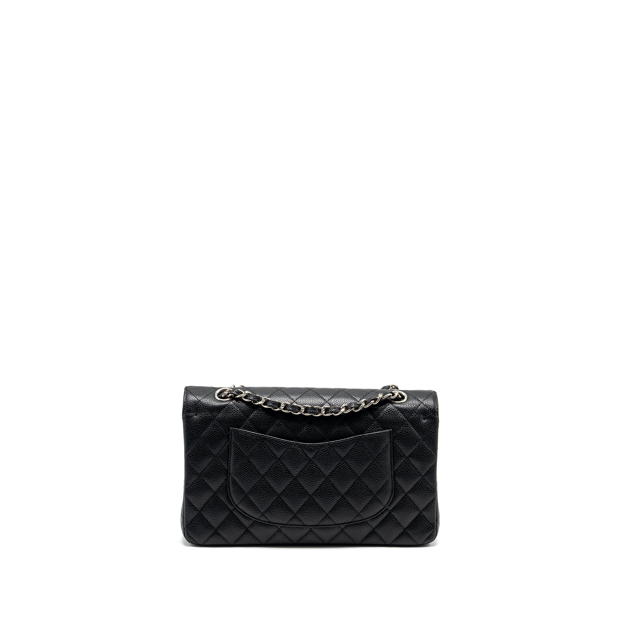 chanel-medium-classic-double-flap-bag-caviar-black-shw-8