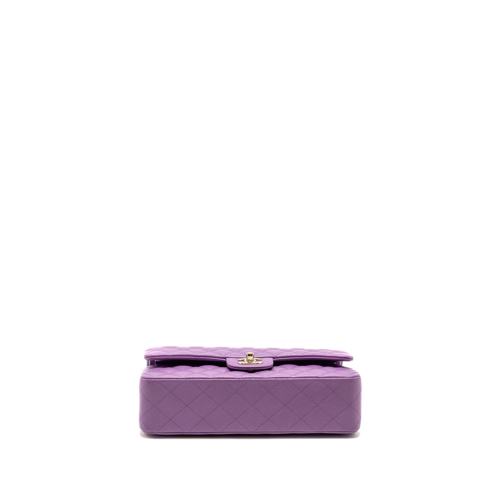 chanel-medium-classic-double-flap-bag-caviar-purple-lghw-microchip