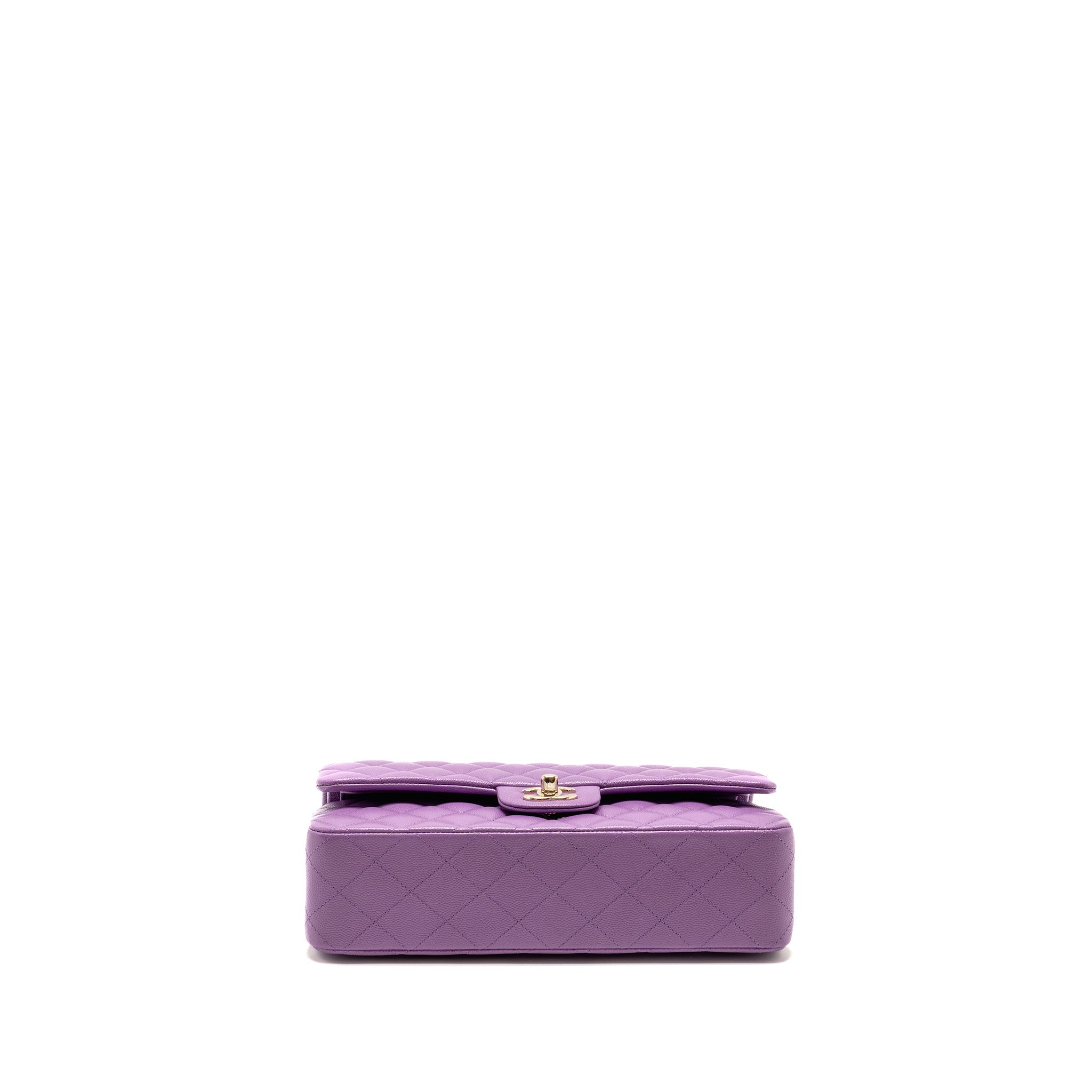 chanel-medium-classic-double-flap-bag-caviar-purple-lghw-microchip