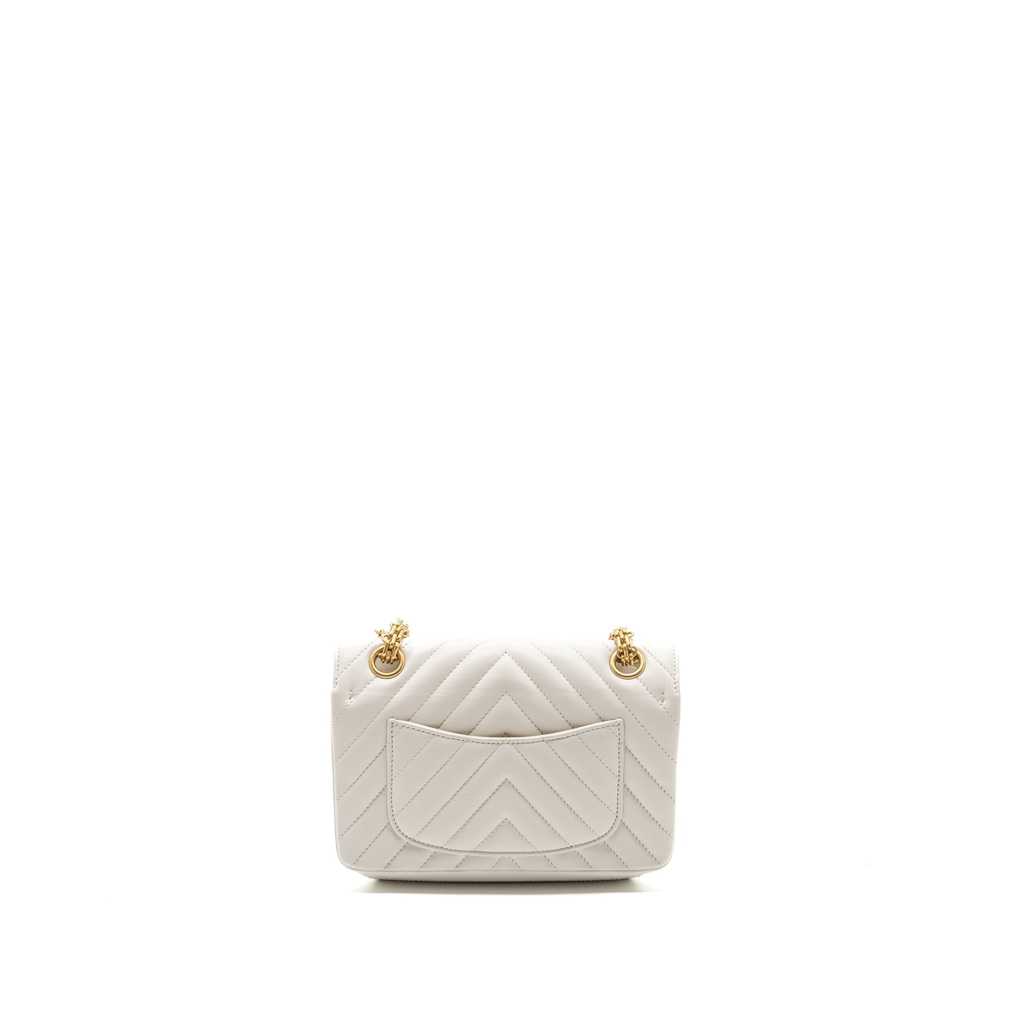 chanel-mini-chevron-2-55-reissue-flap-bag-calfskin-white-ghw-microchip