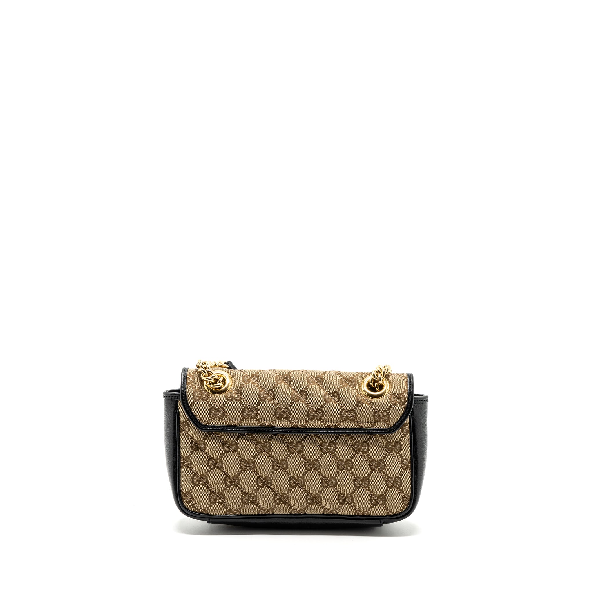 gucci-mini-gg-marmont-bag-gg-canvas-leather-beige-black-ghw