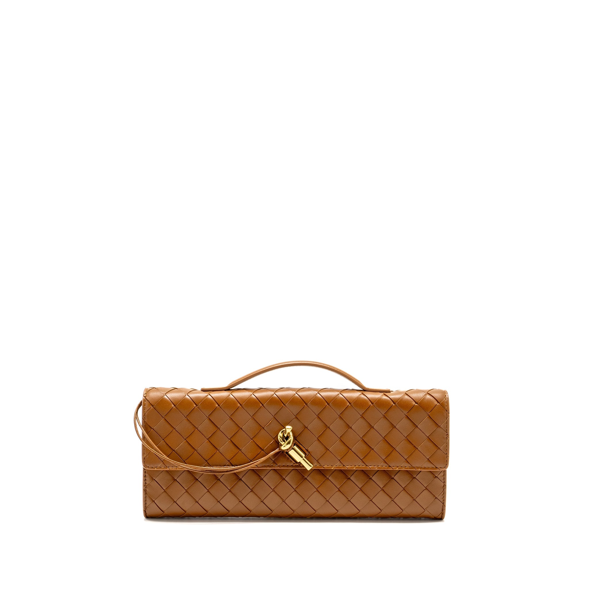bottega-veneta-andiamo-clutch-bag-lambskin-brown-ghw