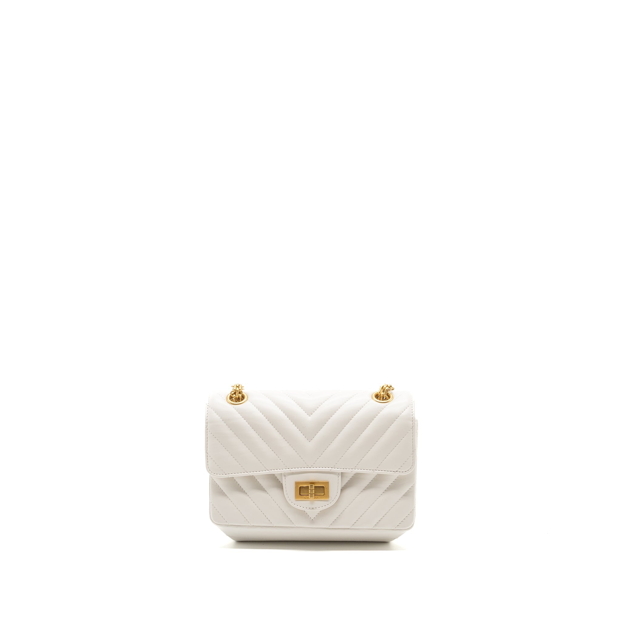chanel-mini-chevron-2-55-reissue-flap-bag-calfskin-white-ghw-microchip