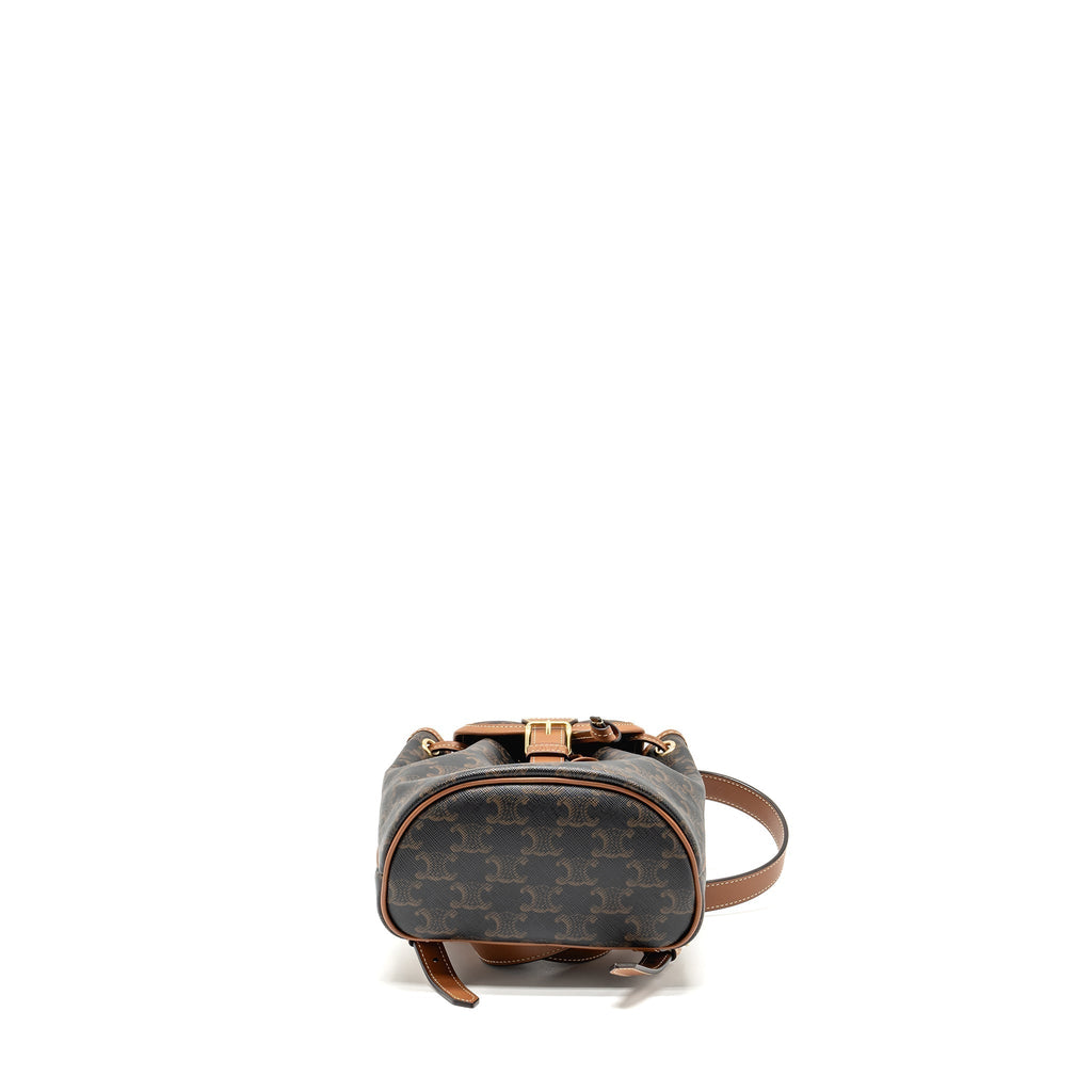 celine-mini-backpack-folco-triomphe-canvas-calfskin-tan-ghw-2