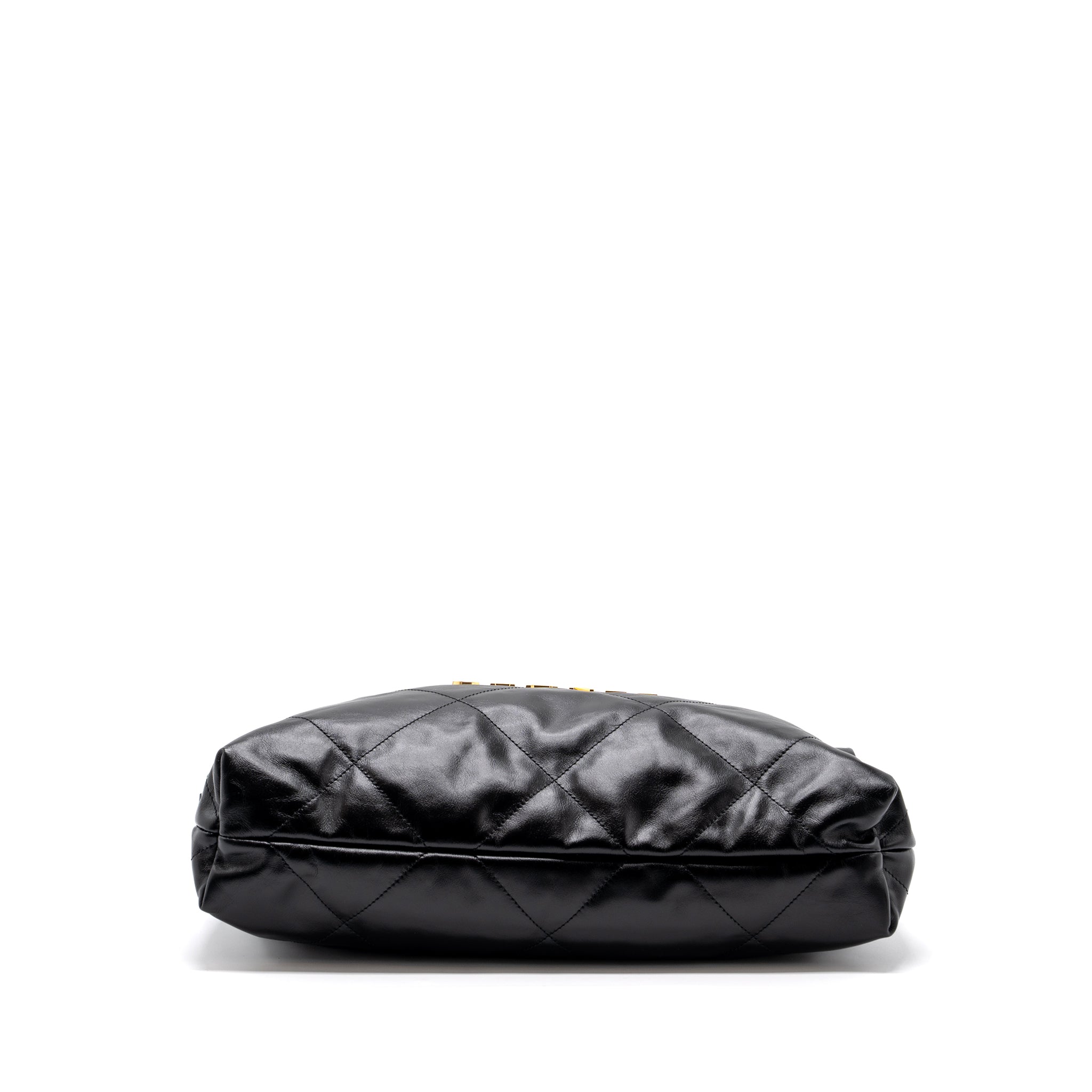 chanel-medium-22-bag-gold-letter-shiny-calfskin-black-ghwmicrochip