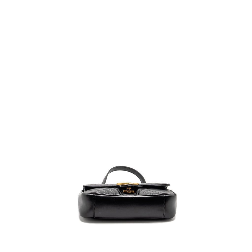 gucci-mini-gg-marmont-shoulder-bag-calfskin-black-ghw-2
