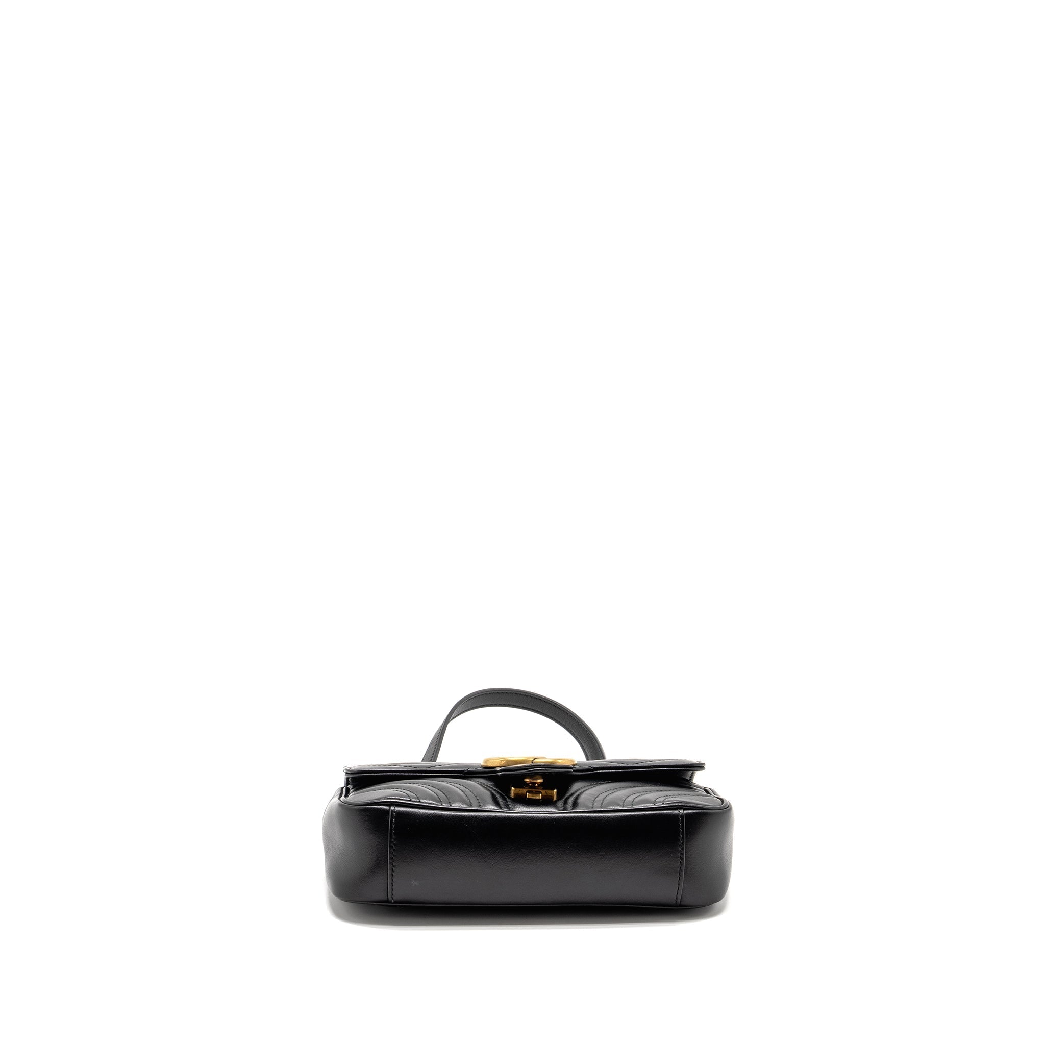 gucci-mini-gg-marmont-shoulder-bag-calfskin-black-ghw-2