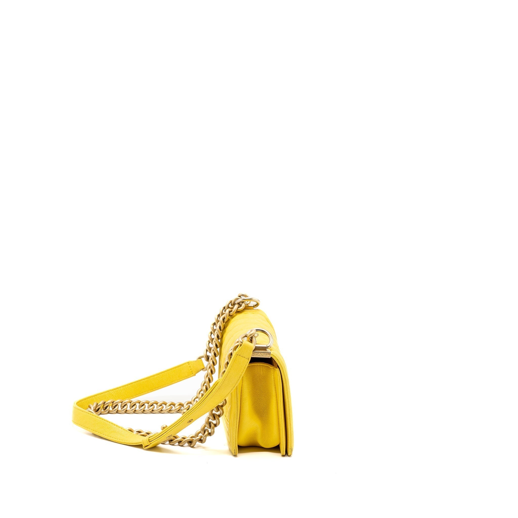 chanel-small-boy-bag-grain-calfskin-yellow-ghw