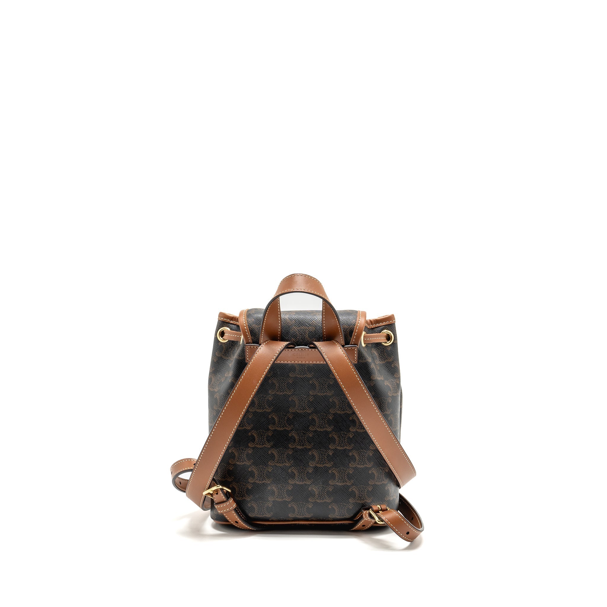 celine-mini-backpack-folco-triomphe-canvas-calfskin-tan-ghw-2