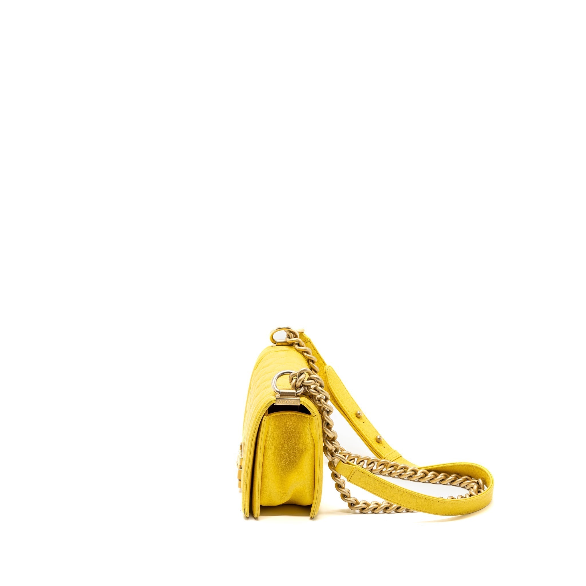 chanel-small-boy-bag-grain-calfskin-yellow-ghw