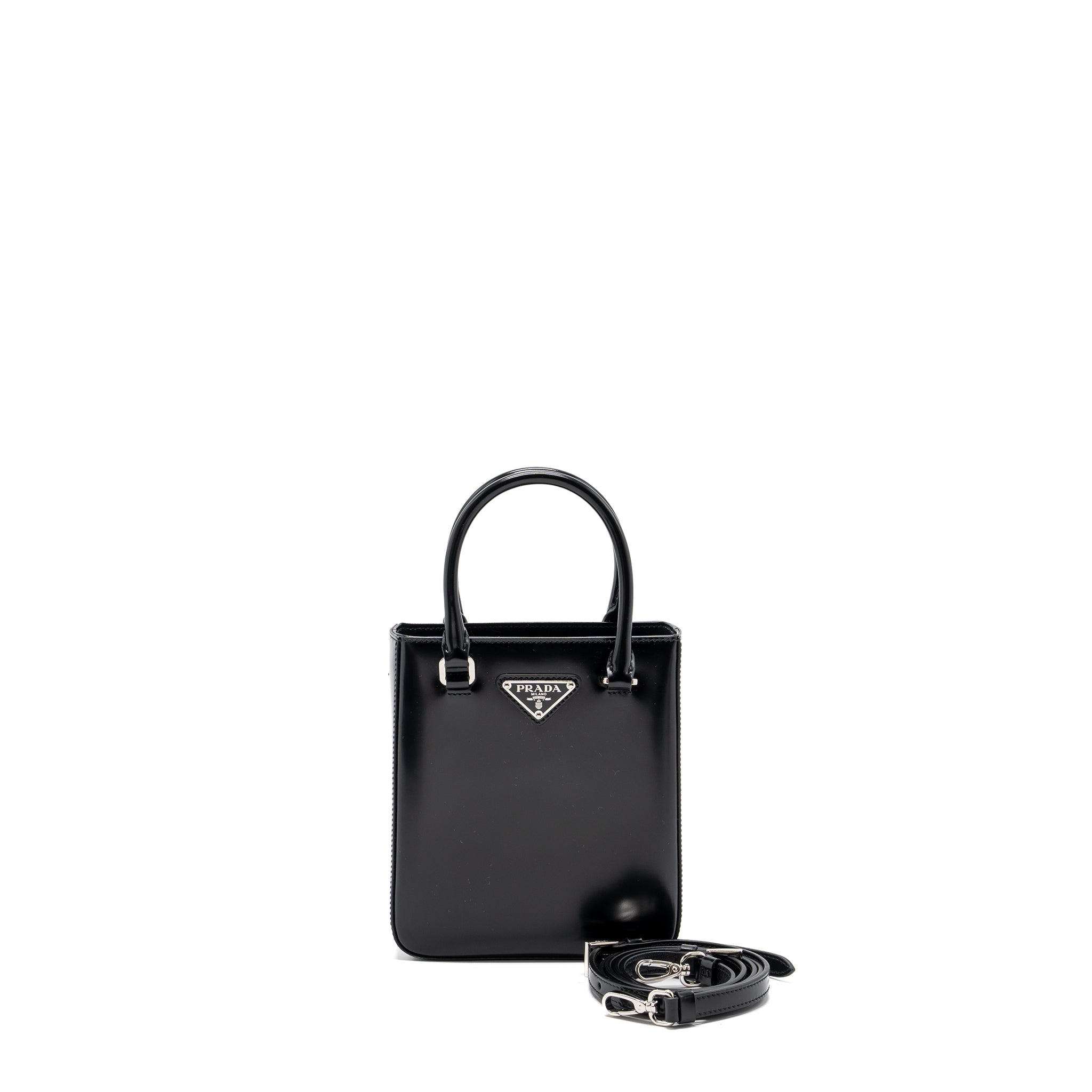 prada-small-brushed-leather-tote-black-shw