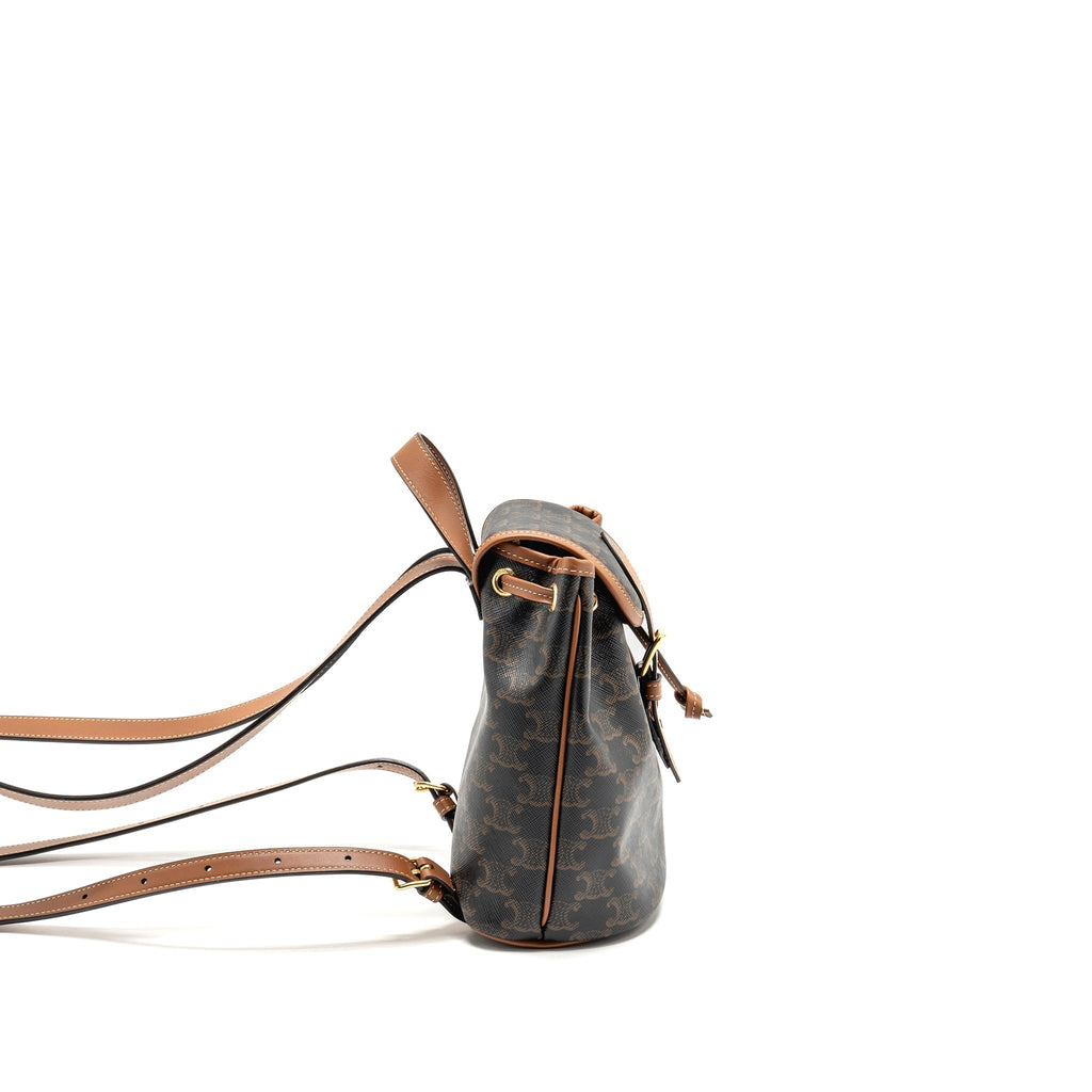 celine-mini-backpack-folco-triomphe-canvas-calfskin-tan-ghw-2