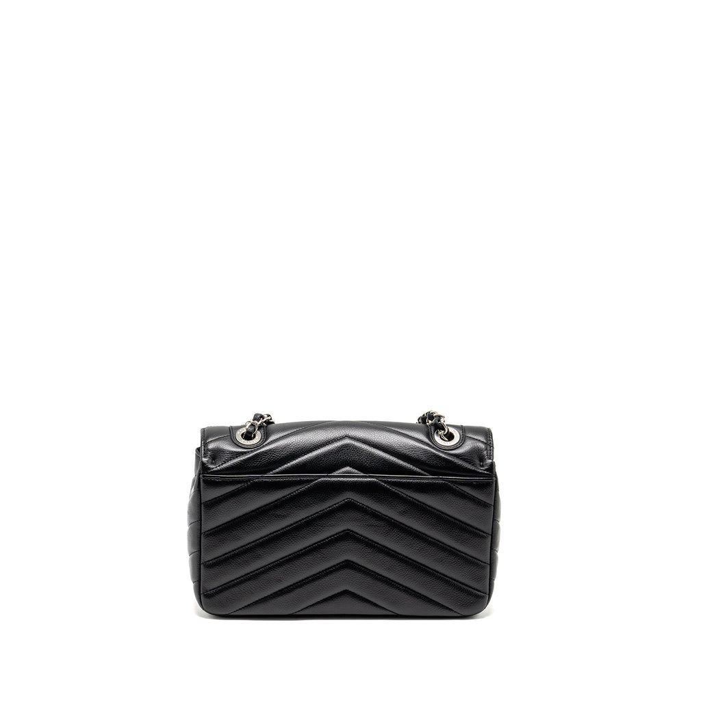 chanel-envelop-flap-bag-chevron-caviar-black-shw