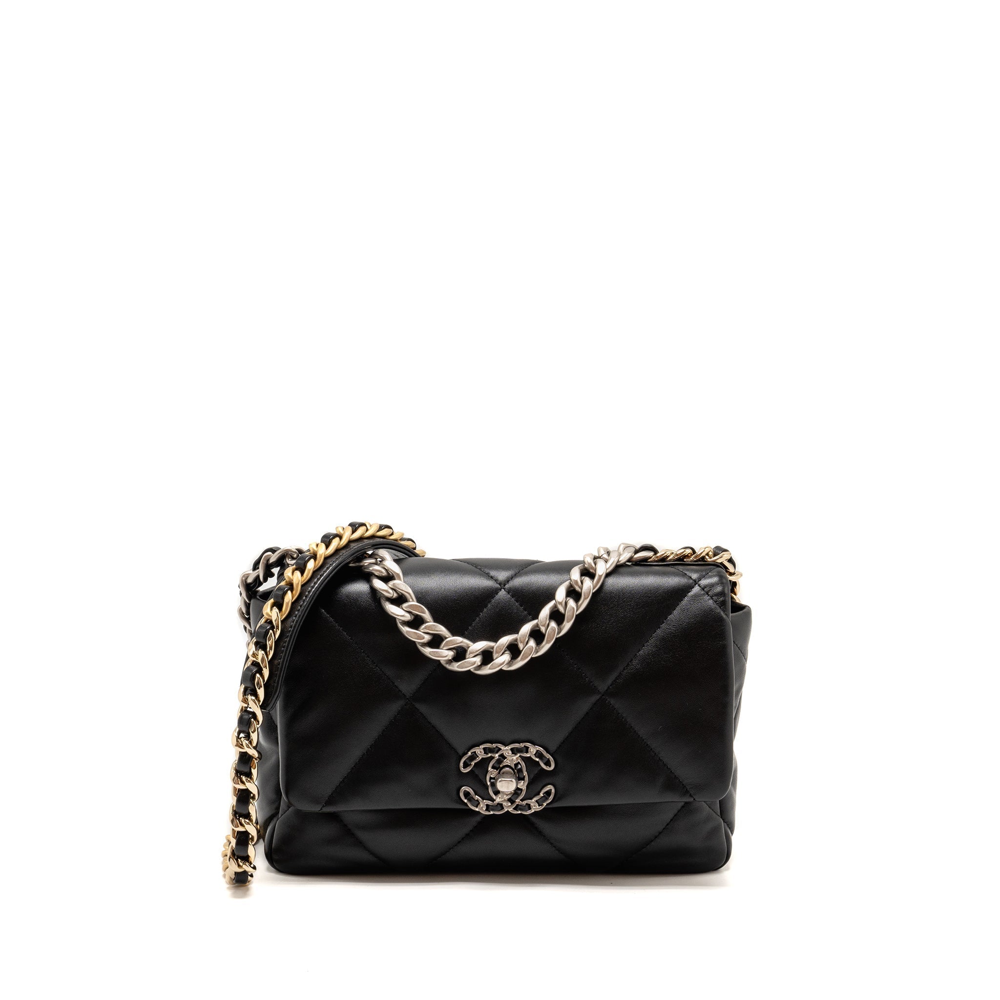 chanel-small-19-bag-lambskin-black-multicolour-hardware-microchip-7