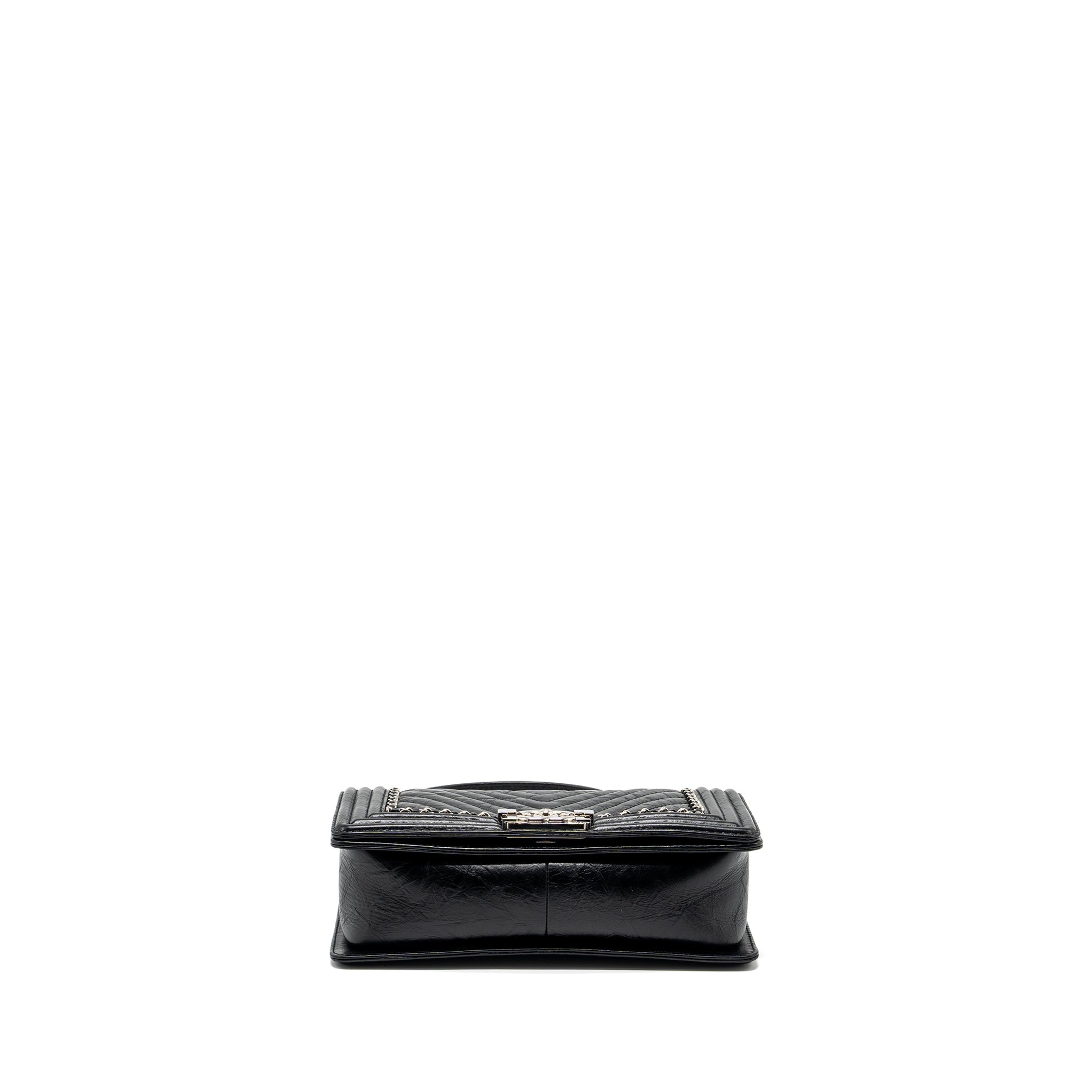 chanel-medium-chevron-boy-bag-limited-edition-calfskin-black-shw