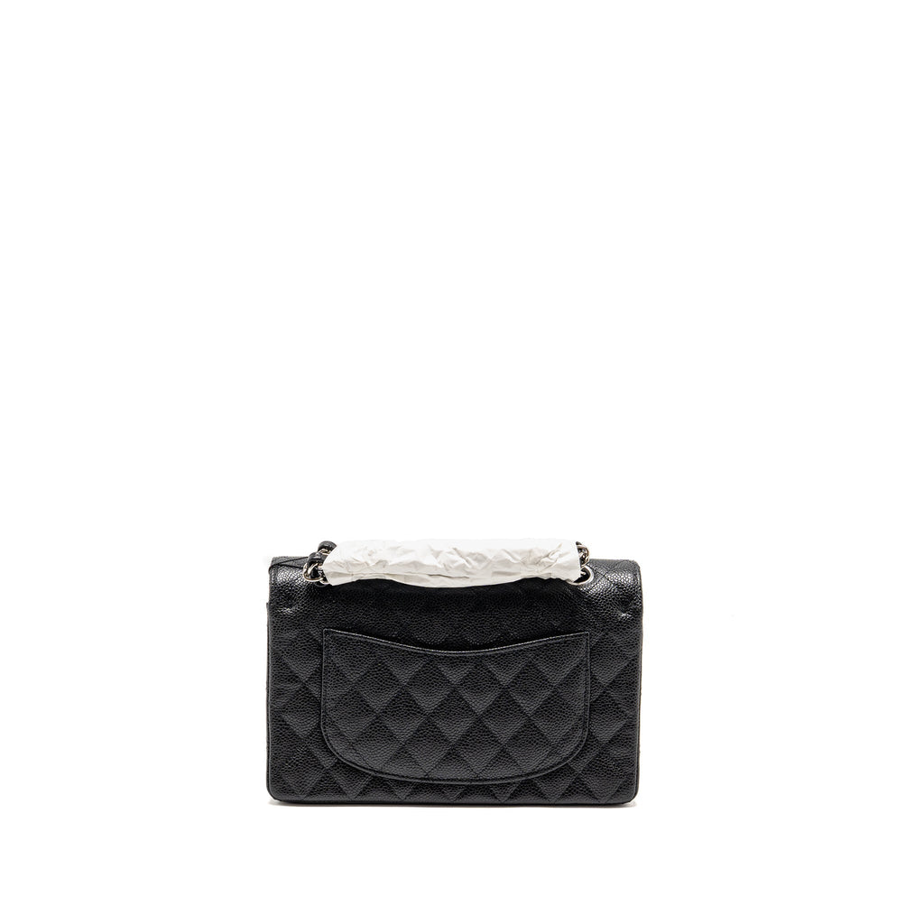 chanel-small-classic-double-flap-bag-caviar-black-shw