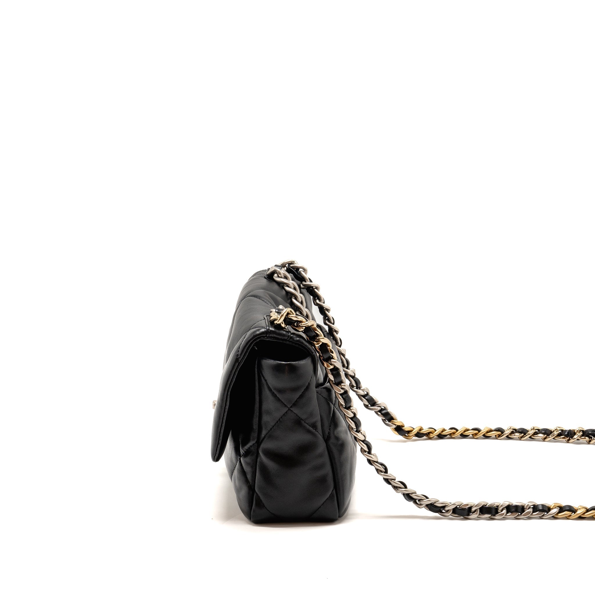 chanel-small-19-bag-lambskin-black-multicolour-hardware-microchip-7