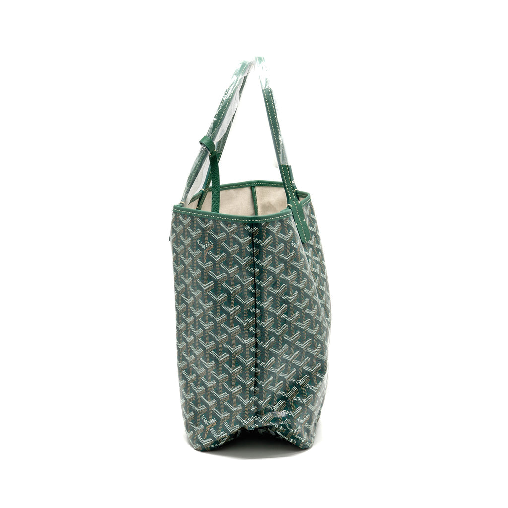 goyard-saint-louis-pm-tote-goyardine-canvas-green-shw