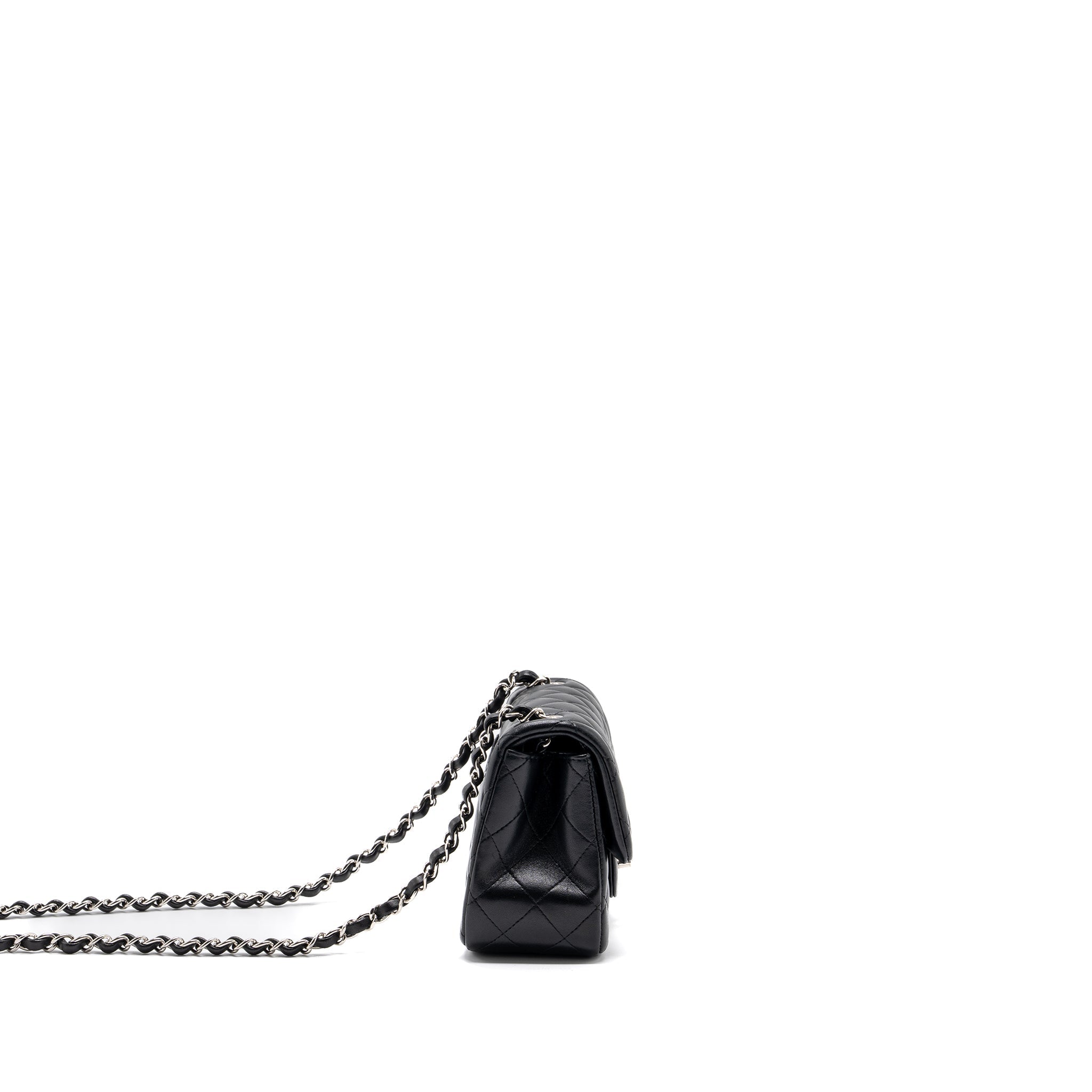 copy-of-chanel-mini-square-flap-bag-lambskin-black-shw