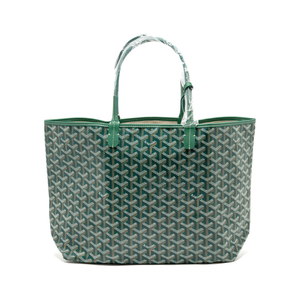 goyard-saint-louis-pm-tote-goyardine-canvas-green-shw