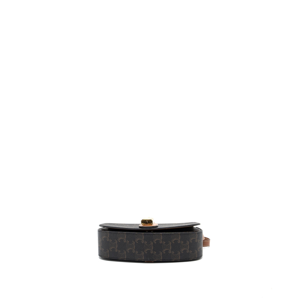 celine-clutch-on-strap-tabou-triomphe-canvas-calfskin-ghw-tan