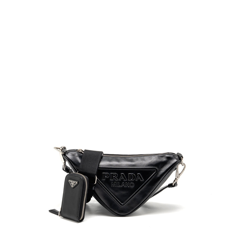 prada-triangle-shoulder-bag-leather-black-shw-no-price
