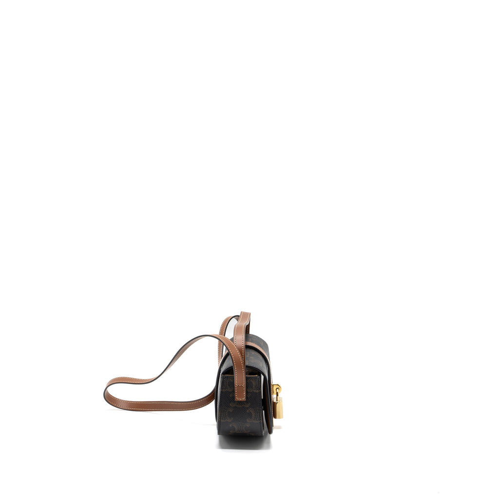 celine-clutch-on-strap-tabou-triomphe-canvas-calfskin-ghw-tan