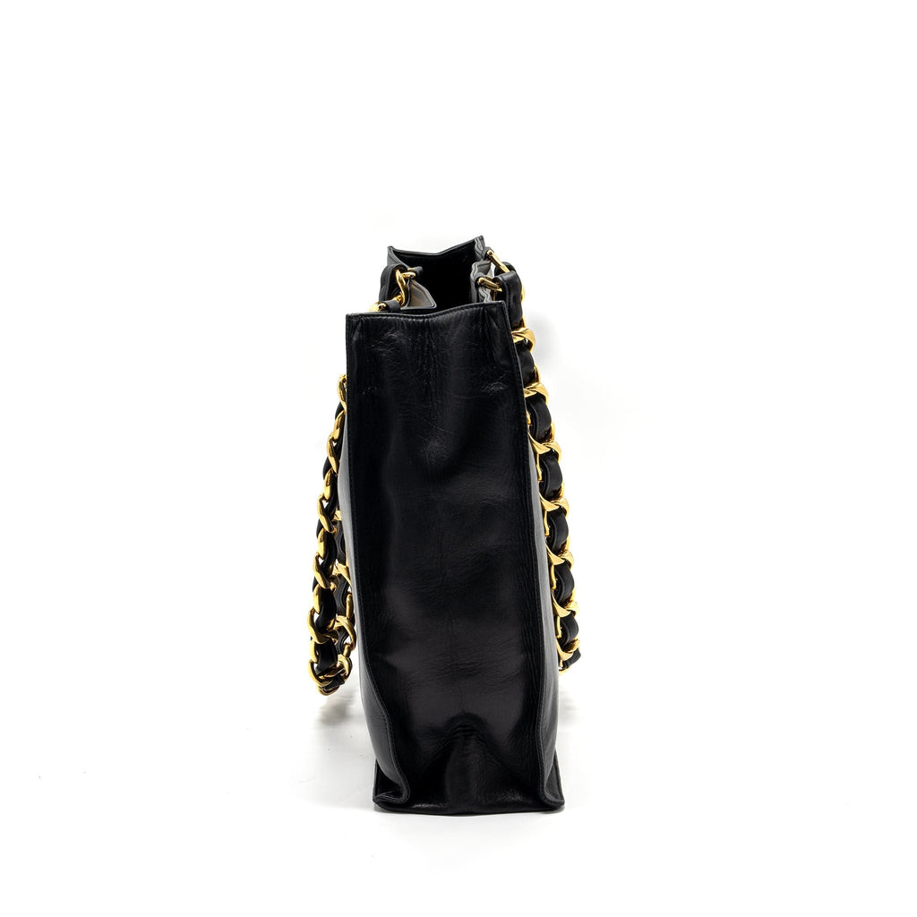 chanel-vintage-tote-bag-calfskin-black-ghw