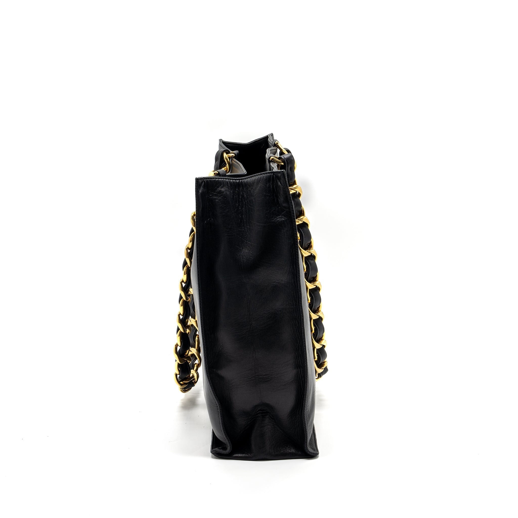 chanel-vintage-tote-bag-calfskin-black-ghw