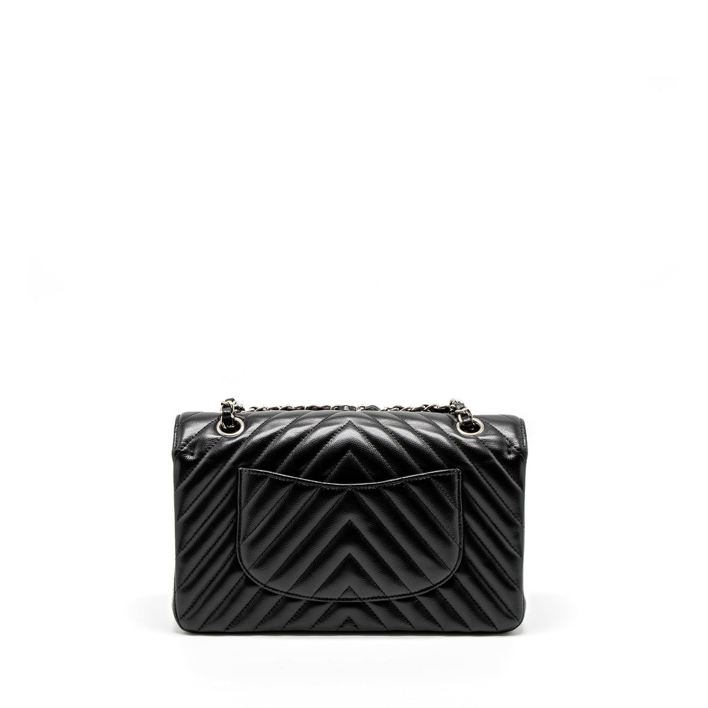 chanel-medium-classic-double-flap-bag-chevron-caviar-black-shw-1